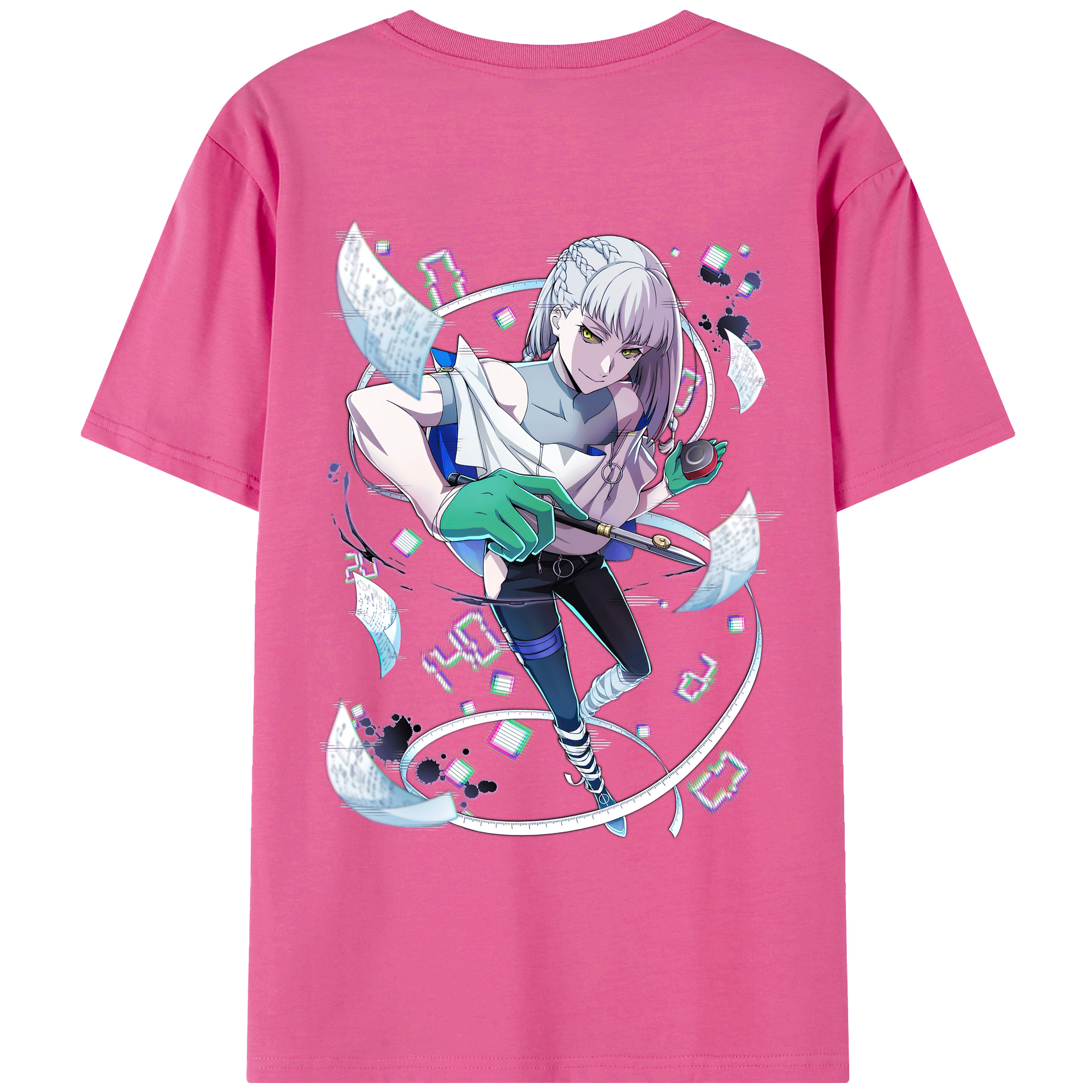 （画像用） 文豪ストレイドッグス Bungo Stray Dogs レディース半袖Tシャツ(バックプリント)
