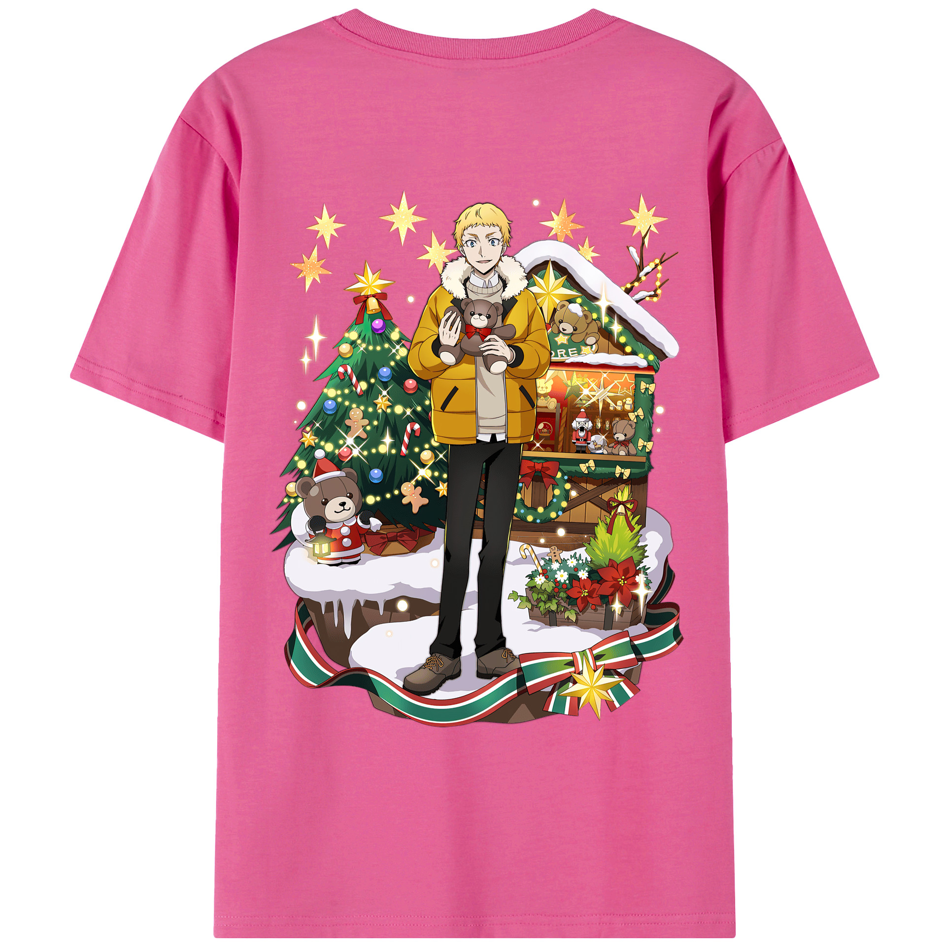 （画像用） 文豪ストレイドッグス Bungo Stray Dogs レディース半袖Tシャツ(バックプリント)