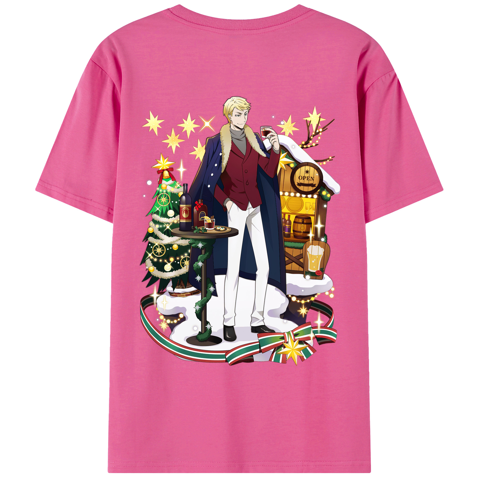 （画像用） 文豪ストレイドッグス Bungo Stray Dogs レディース半袖Tシャツ(バックプリント)