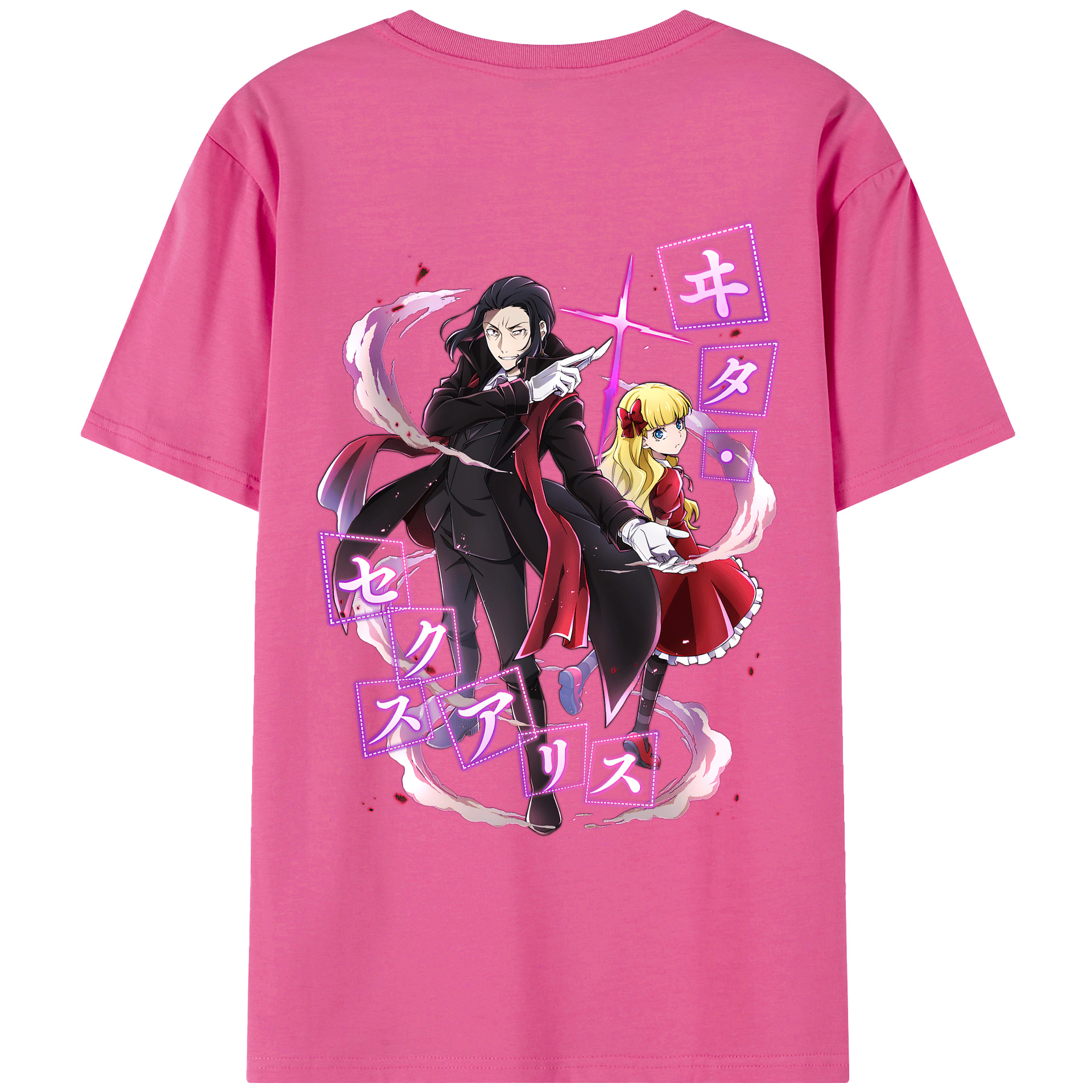 （画像用） 文豪ストレイドッグス Bungo Stray Dogs レディース半袖Tシャツ(バックプリント)