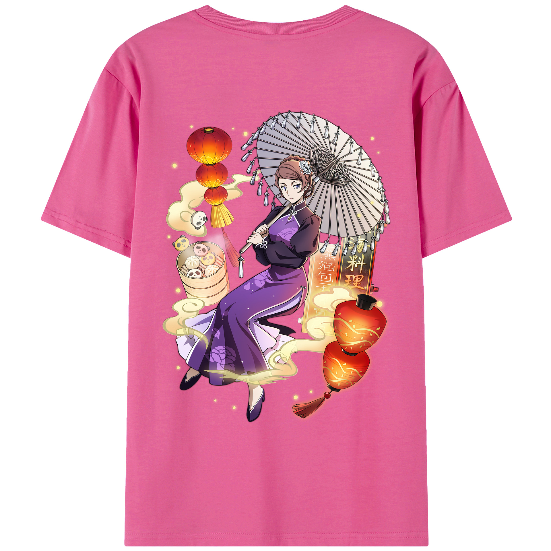 （画像用） 文豪ストレイドッグス Bungo Stray Dogs レディース半袖Tシャツ(バックプリント)