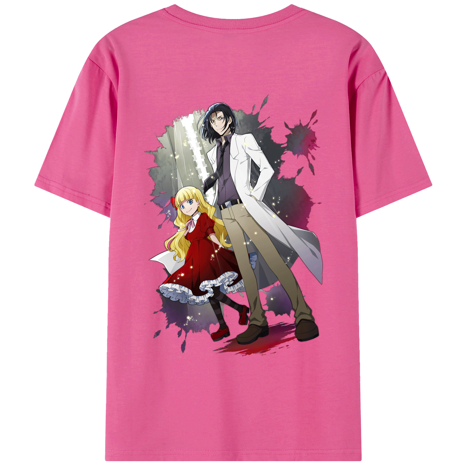 （画像用） 文豪ストレイドッグス Bungo Stray Dogs レディース半袖Tシャツ(バックプリント)