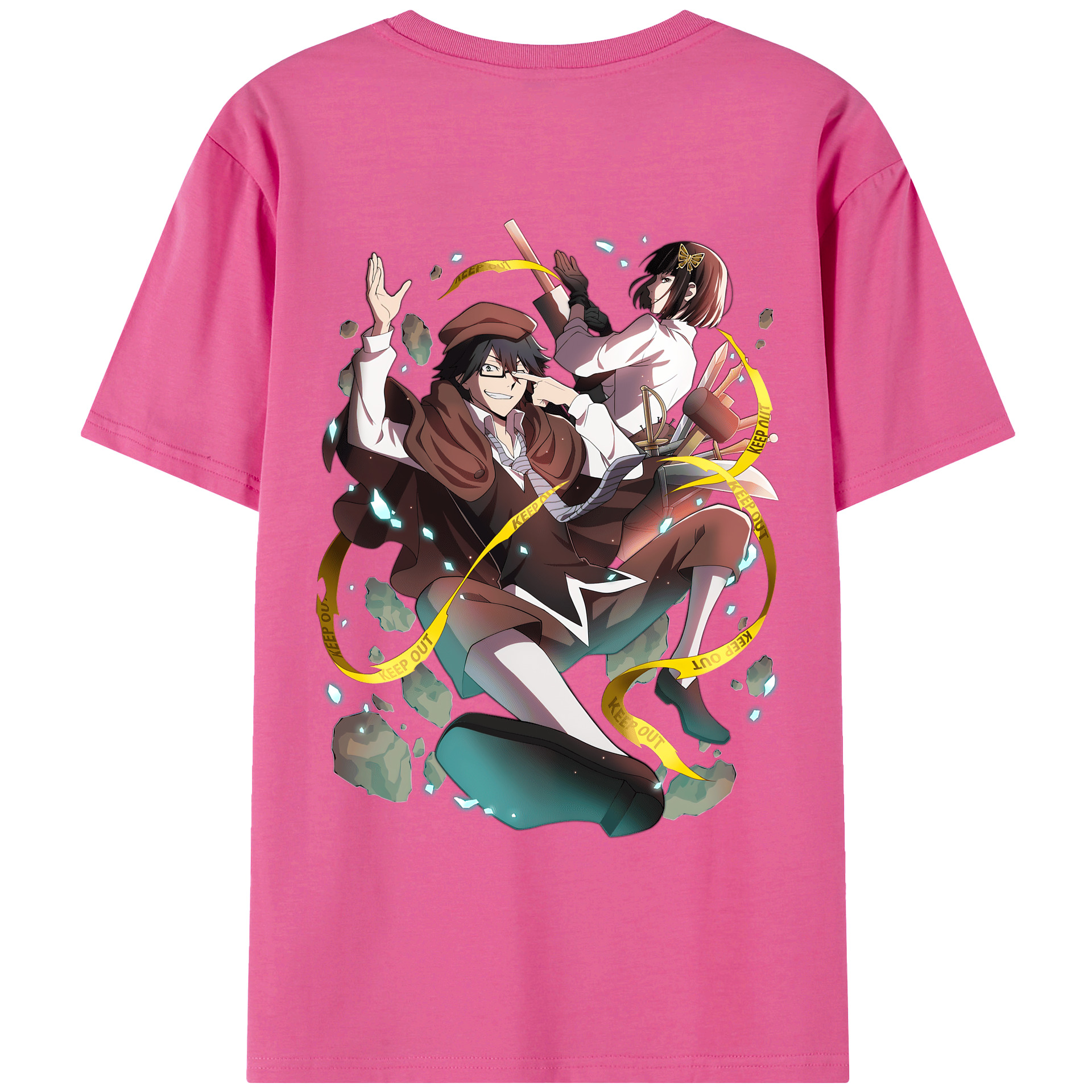 （画像用） 文豪ストレイドッグス Bungo Stray Dogs レディース半袖Tシャツ(バックプリント)