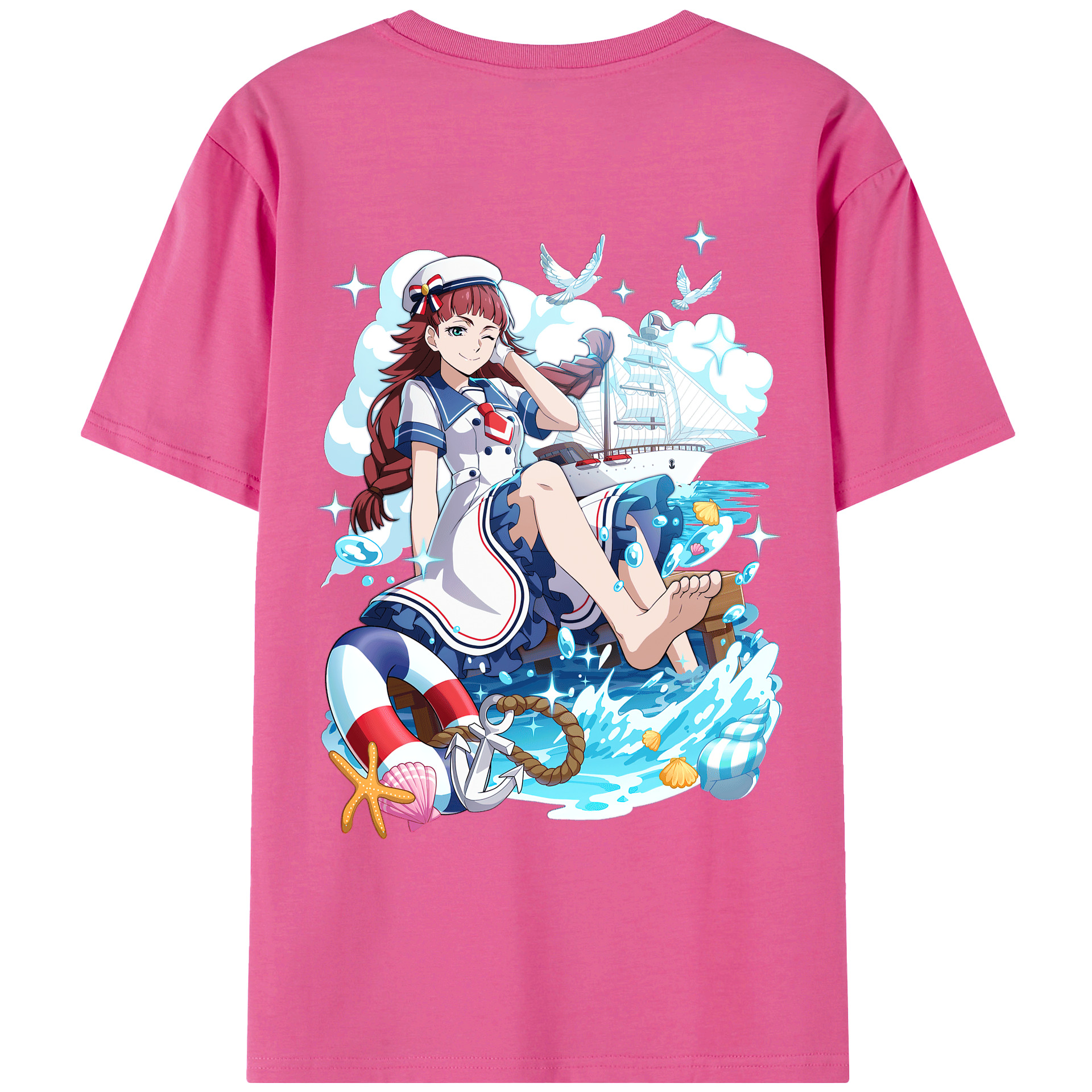 （画像用） 文豪ストレイドッグス Bungo Stray Dogs レディース半袖Tシャツ(バックプリント)