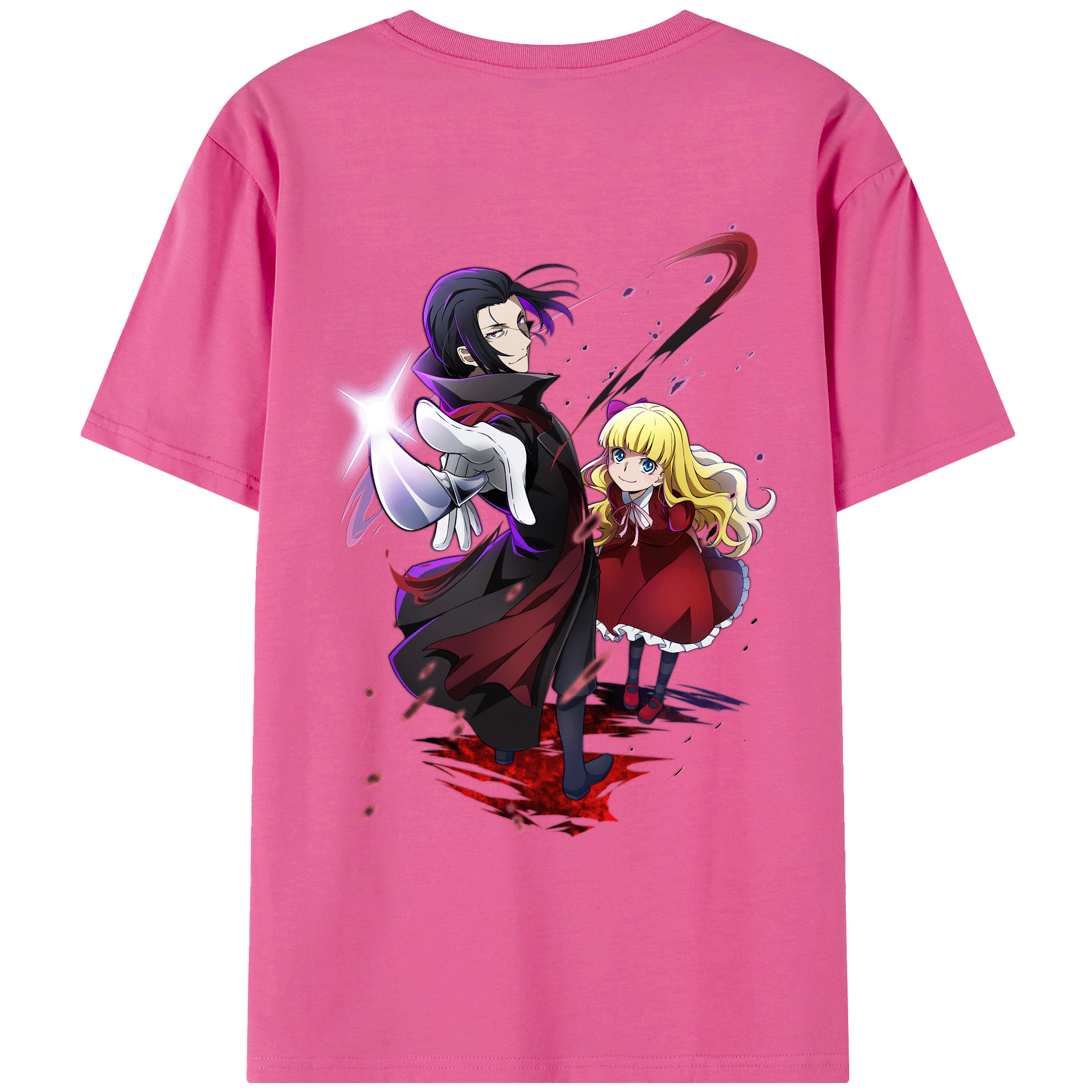 （画像用） 文豪ストレイドッグス Bungo Stray Dogs レディース半袖Tシャツ(バックプリント)
