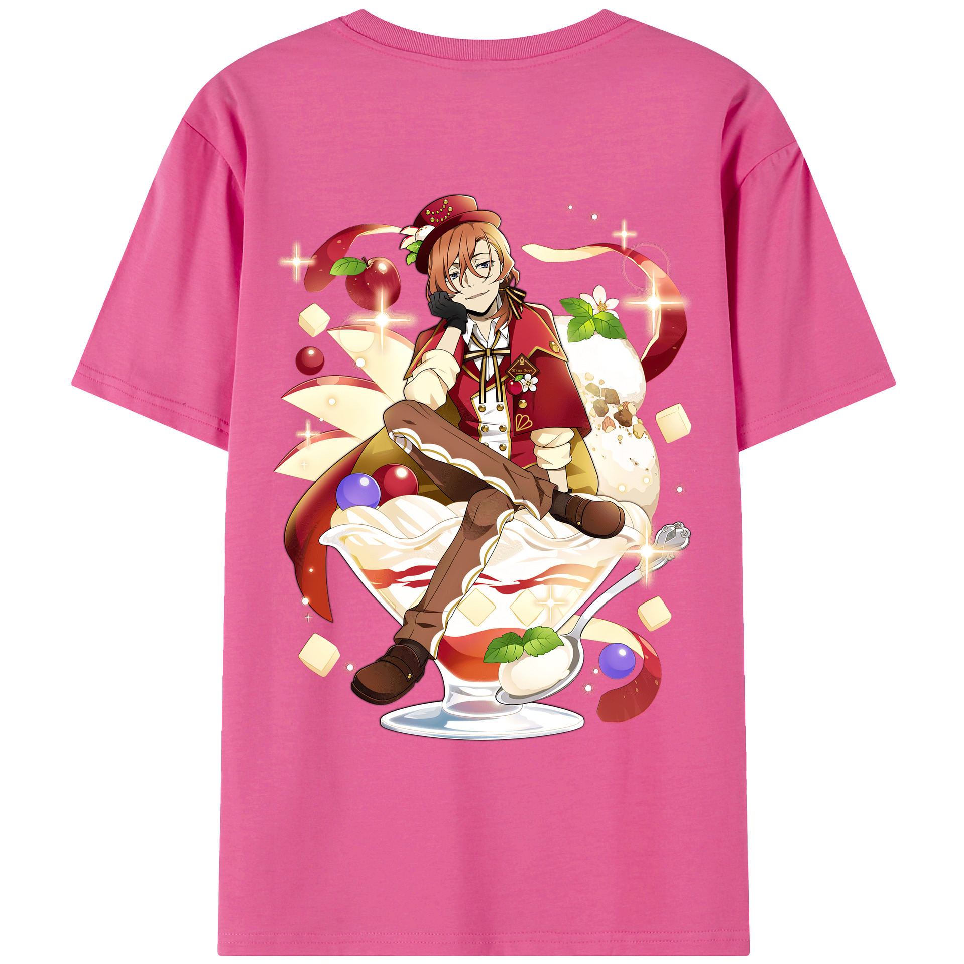 （画像用） 文豪ストレイドッグス Bungo Stray Dogs レディース半袖Tシャツ(バックプリント)
