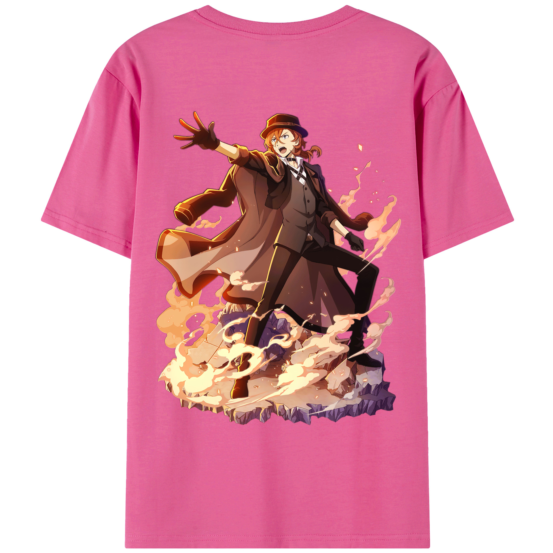 （画像用） 文豪ストレイドッグス Bungo Stray Dogs レディース半袖Tシャツ(バックプリント)