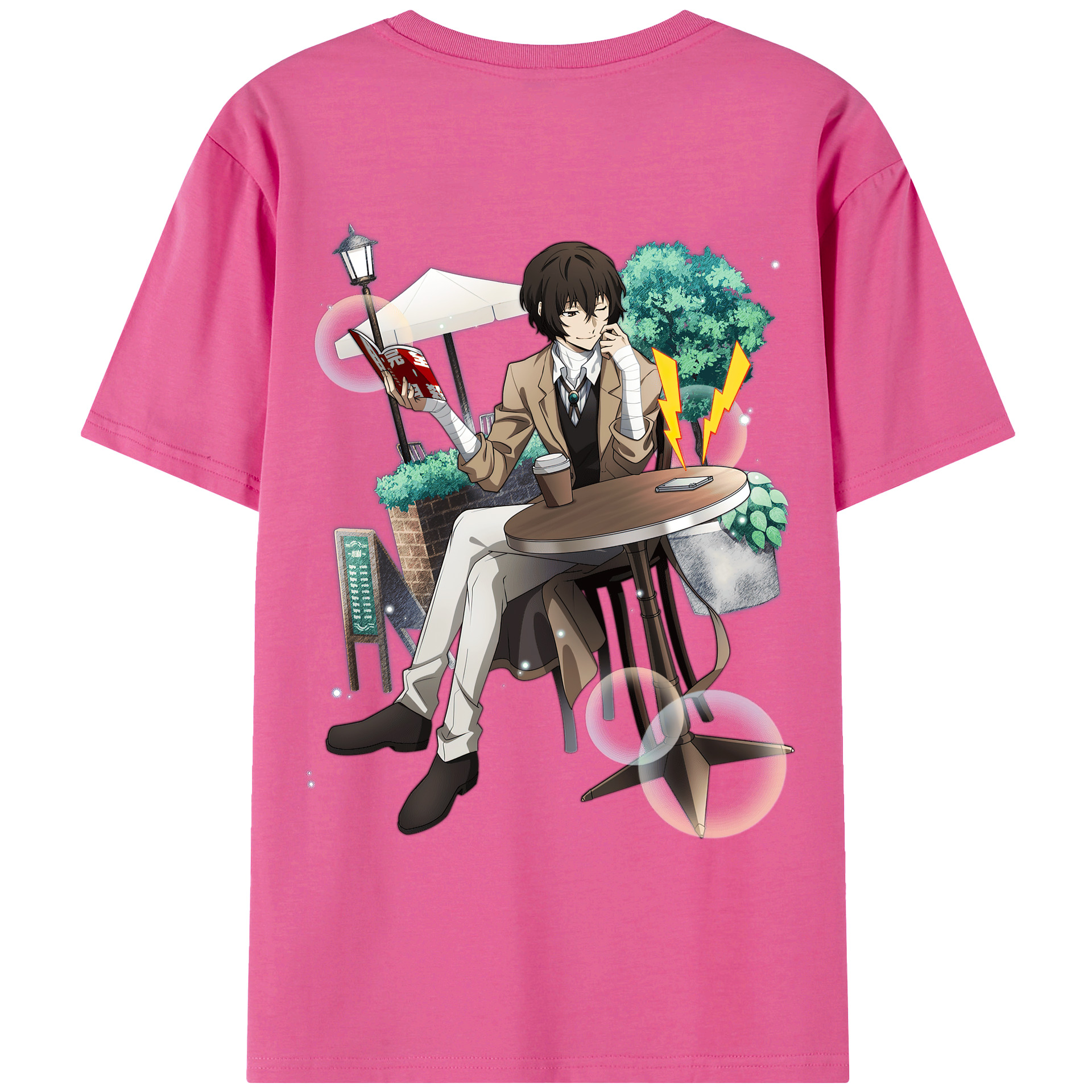 （画像用） 文豪ストレイドッグス Bungo Stray Dogs レディース半袖Tシャツ(バックプリント)