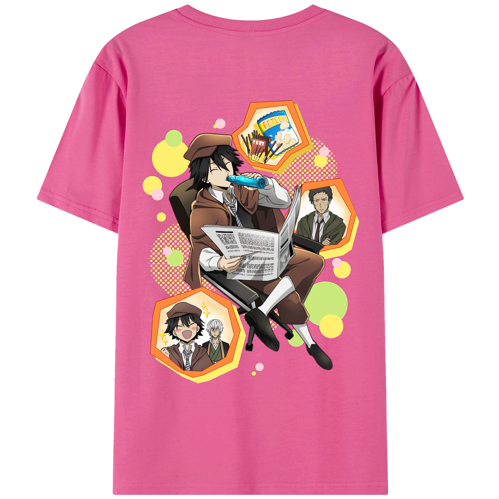 （画像用） 文豪ストレイドッグス Bungo Stray Dogs レディース半袖Tシャツ(バックプリント)