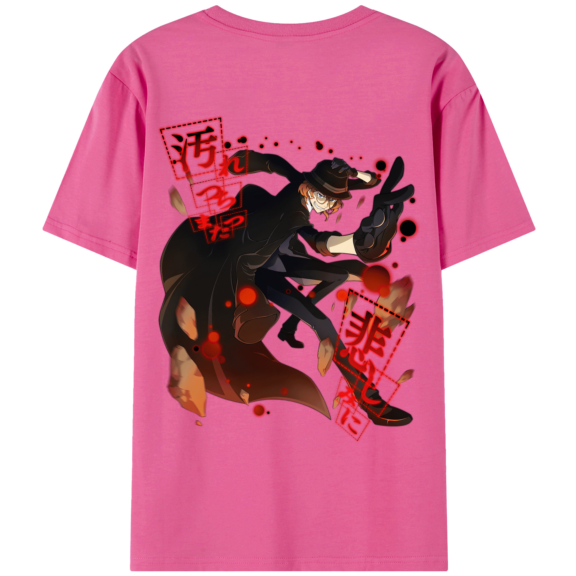 （画像用） 文豪ストレイドッグス Bungo Stray Dogs レディース半袖Tシャツ(バックプリント)