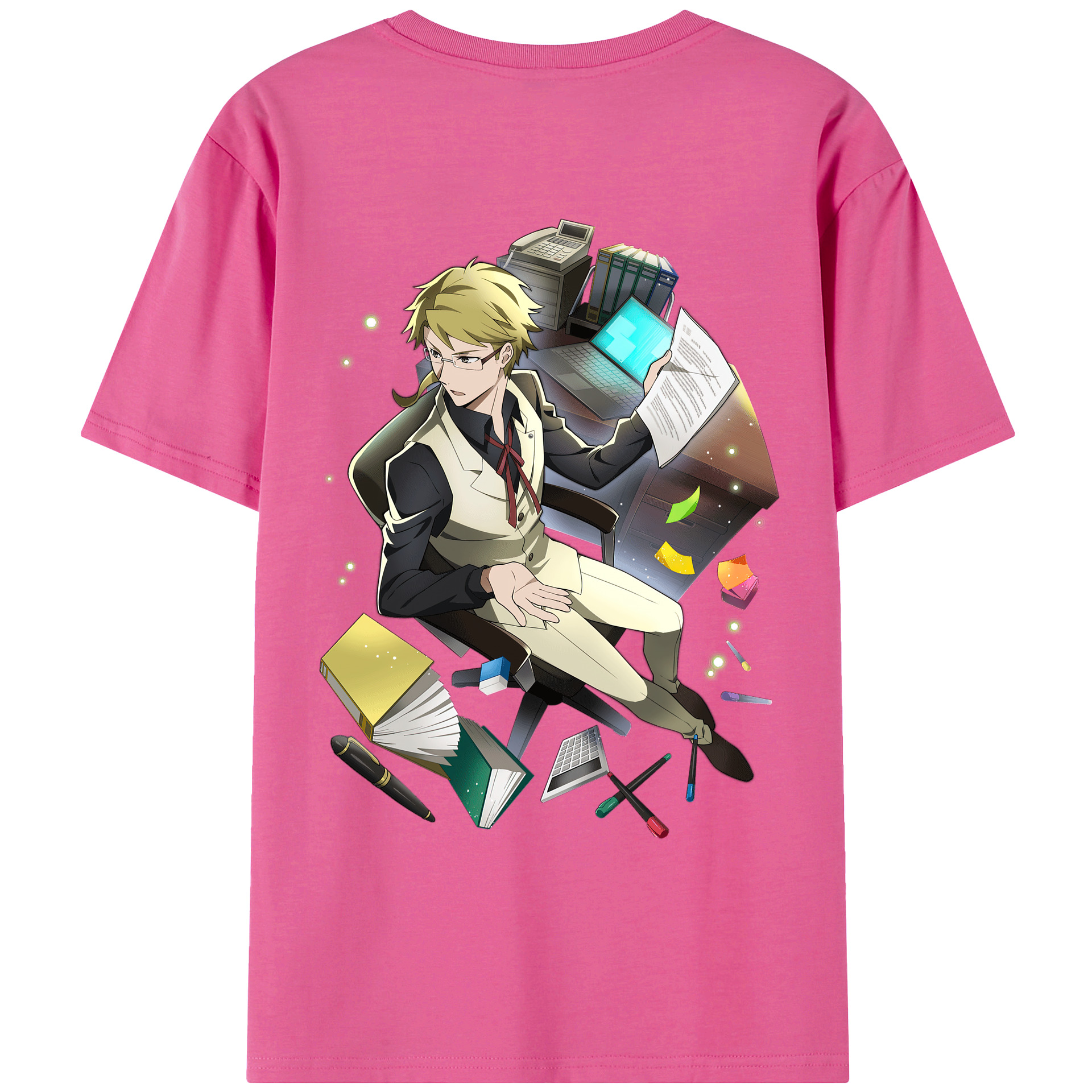 （画像用） 文豪ストレイドッグス Bungo Stray Dogs レディース半袖Tシャツ(バックプリント)