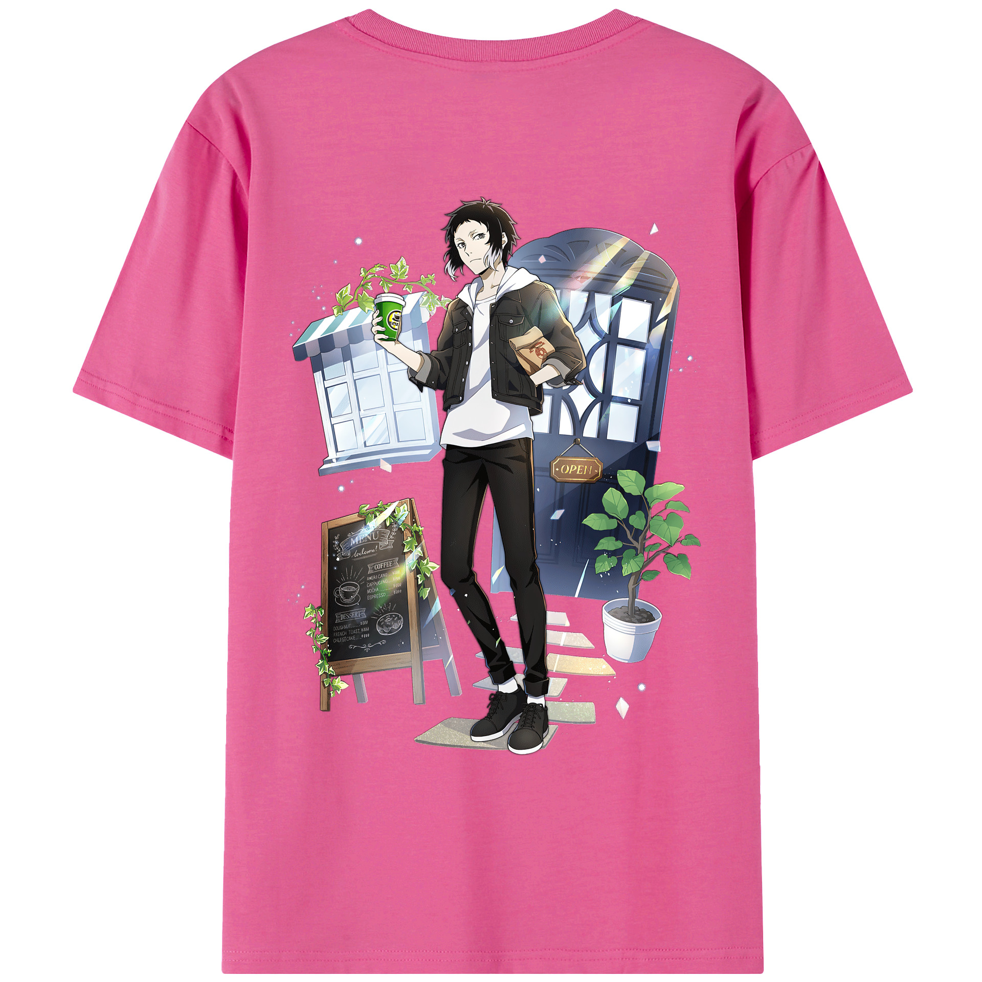 （画像用） 文豪ストレイドッグス Bungo Stray Dogs レディース半袖Tシャツ(バックプリント)