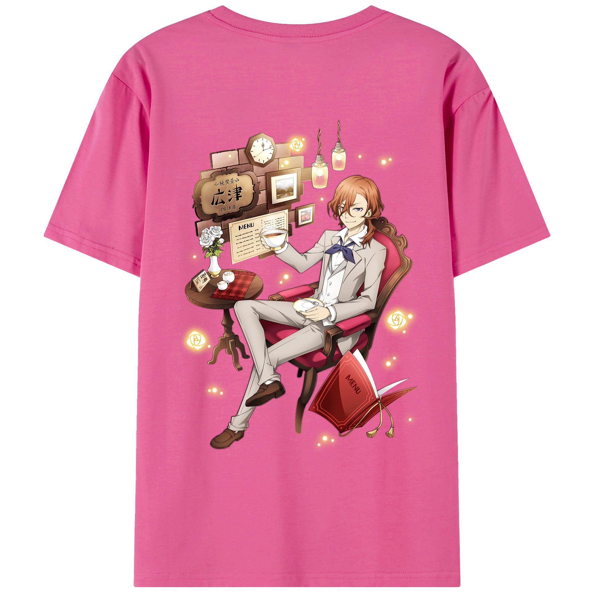 （画像用） 文豪ストレイドッグス Bungo Stray Dogs レディース半袖Tシャツ(バックプリント)