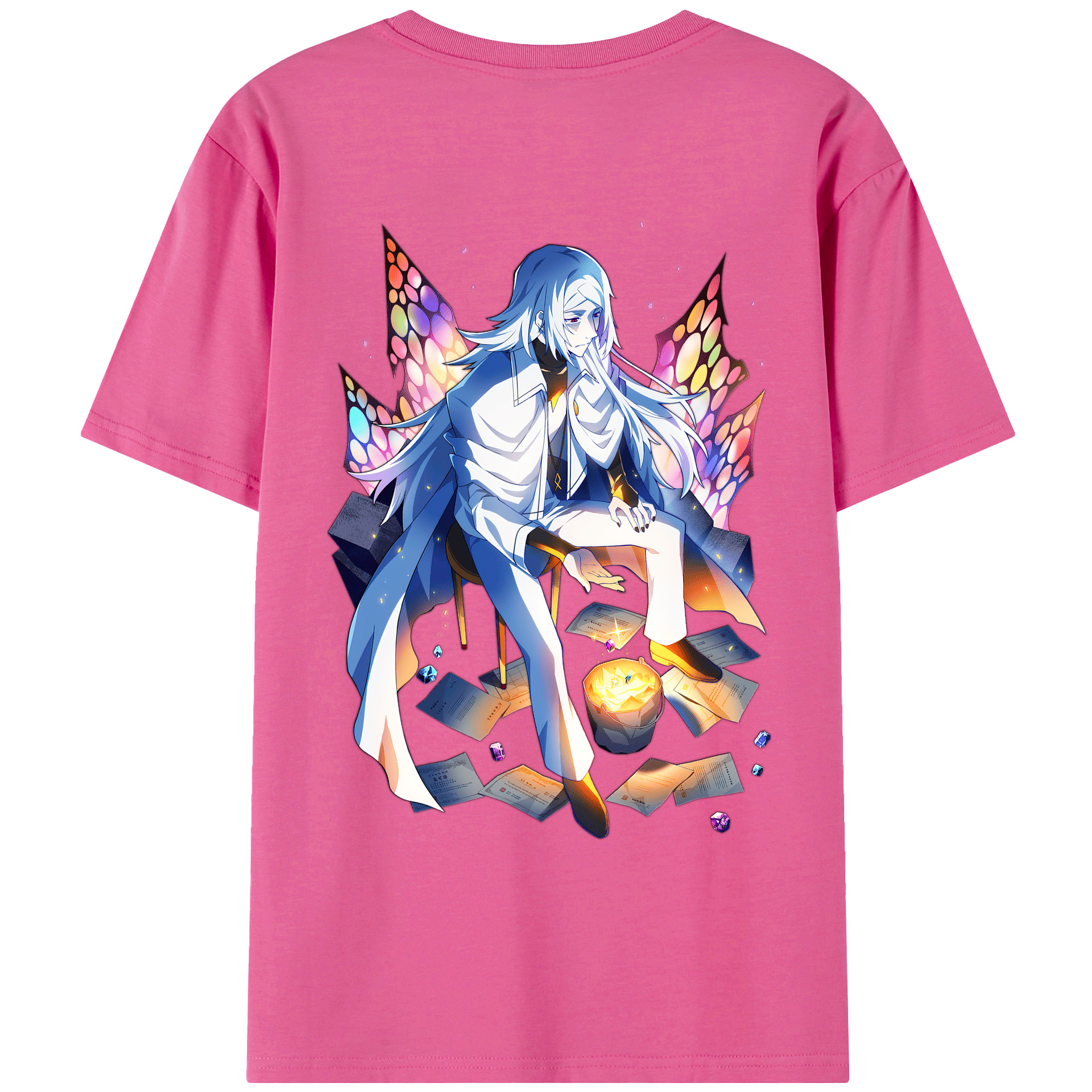 （画像用） 文豪ストレイドッグス Bungo Stray Dogs レディース半袖Tシャツ(バックプリント)