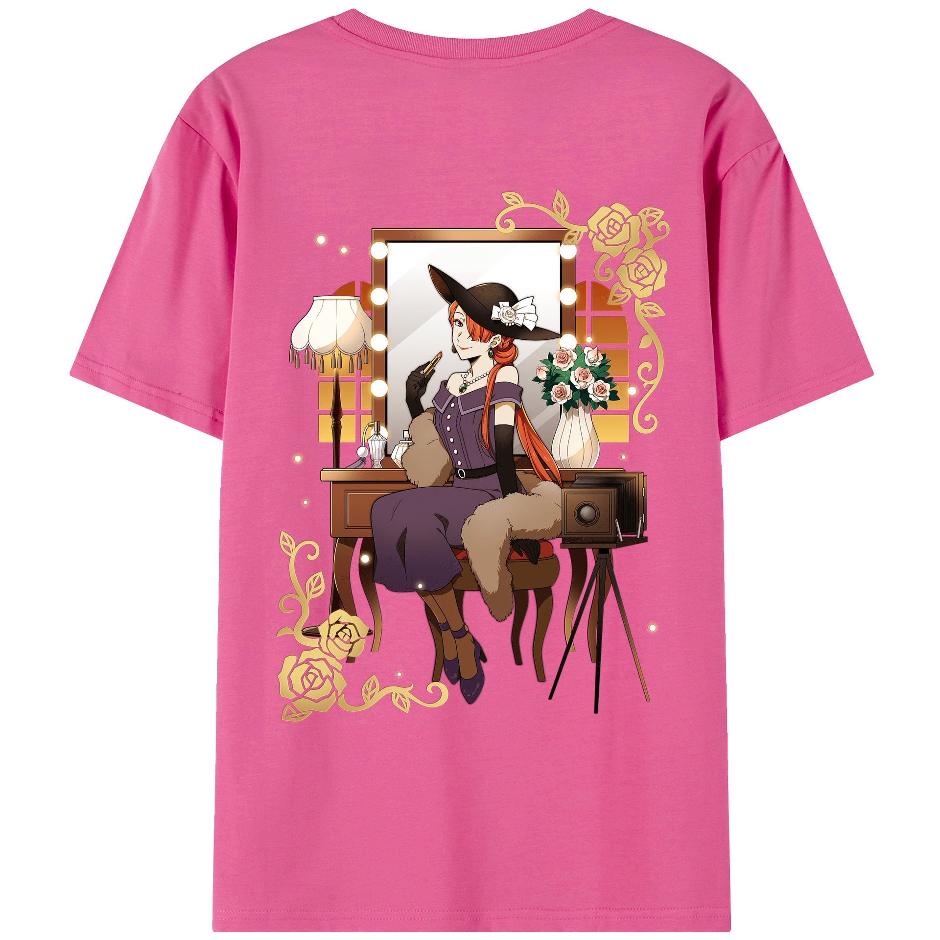 （画像用） 文豪ストレイドッグス Bungo Stray Dogs レディース半袖Tシャツ(バックプリント)