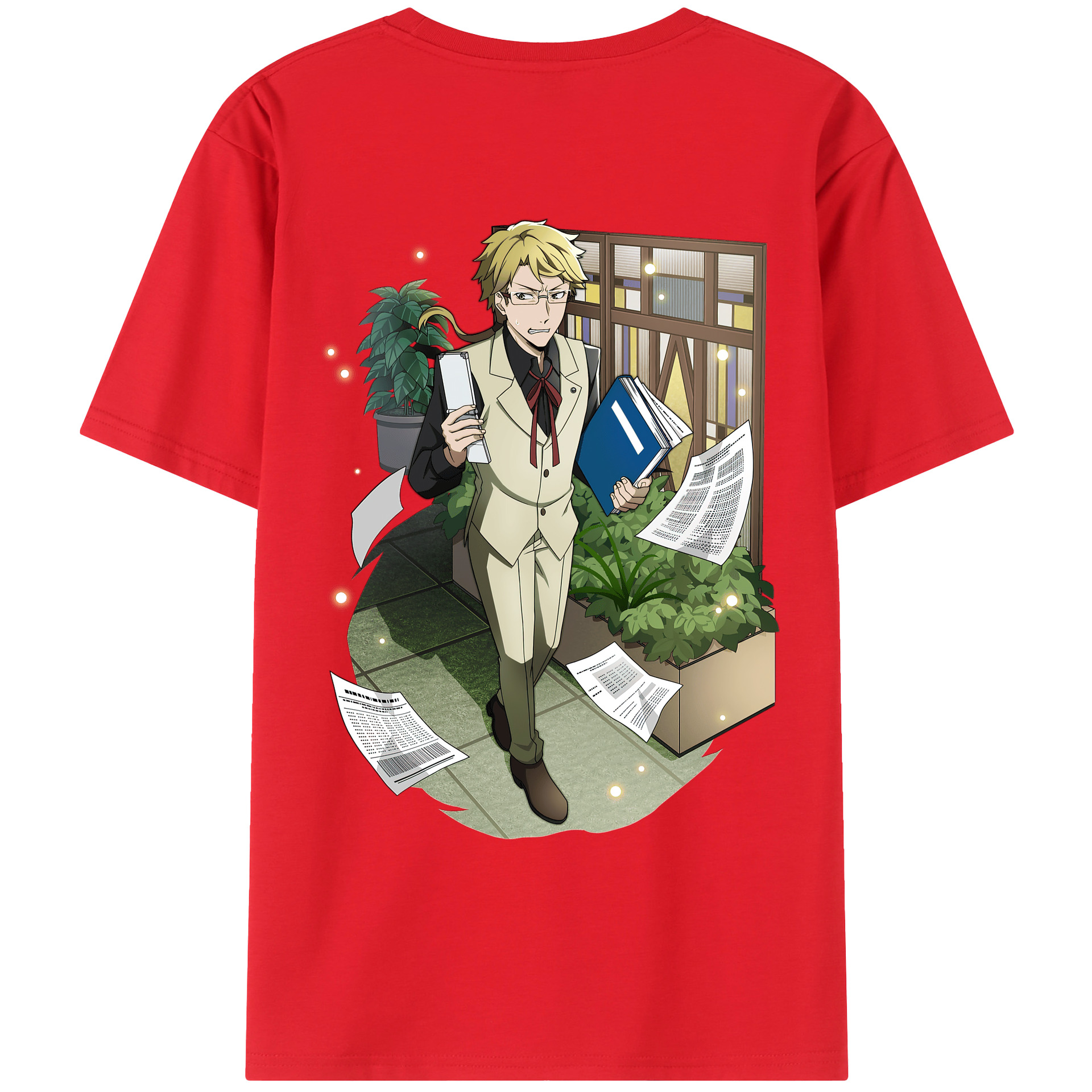 （画像用） 文豪ストレイドッグス Bungo Stray Dogs レディース半袖Tシャツ(バックプリント)