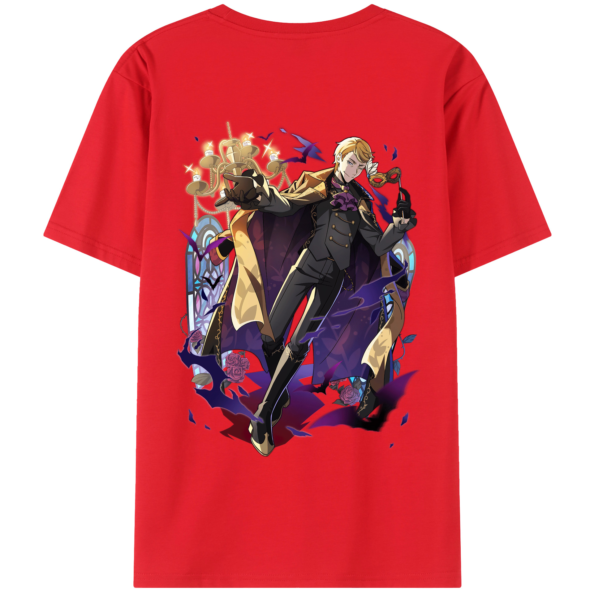 （画像用） 文豪ストレイドッグス Bungo Stray Dogs レディース半袖Tシャツ(バックプリント)