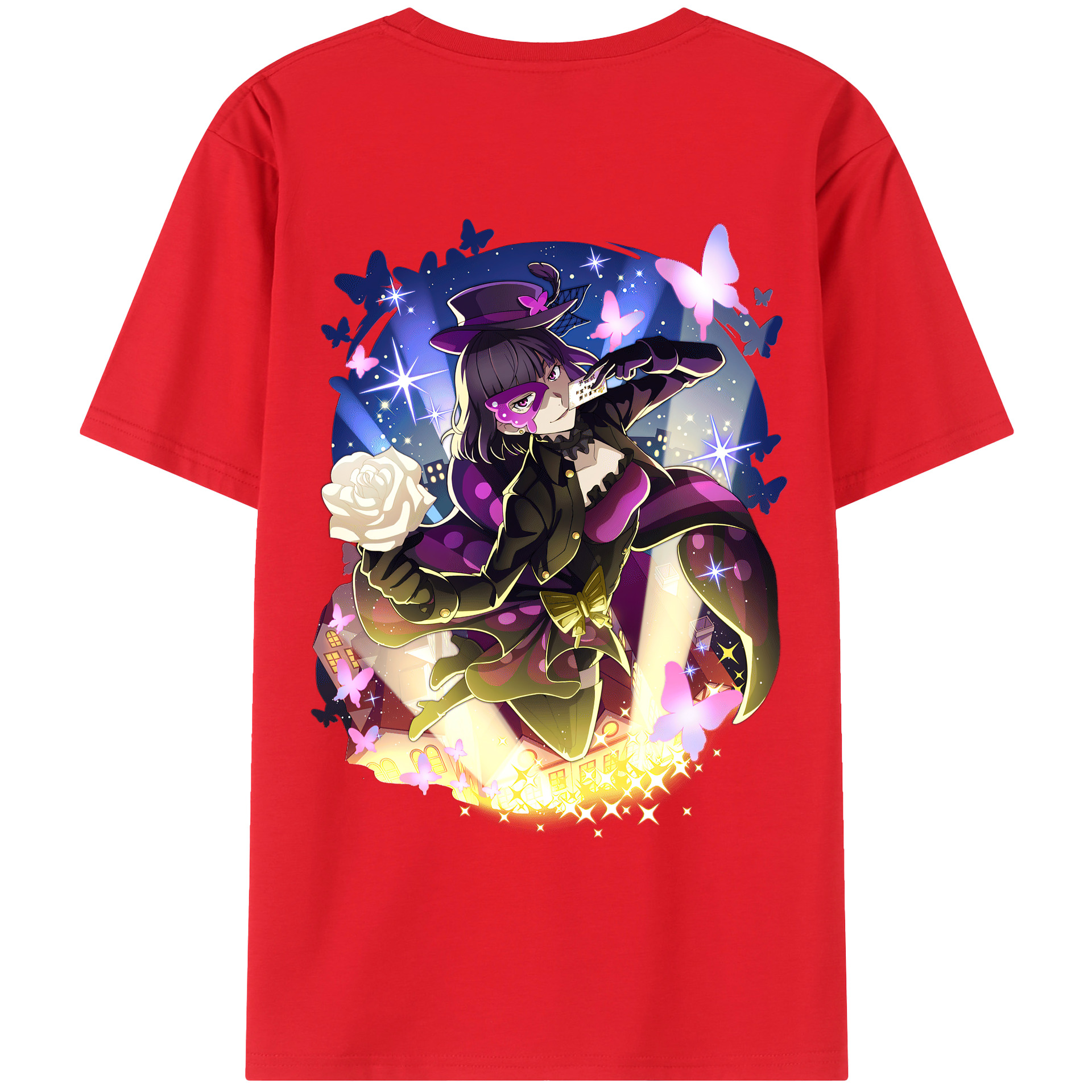 （画像用） 文豪ストレイドッグス Bungo Stray Dogs レディース半袖Tシャツ(バックプリント)