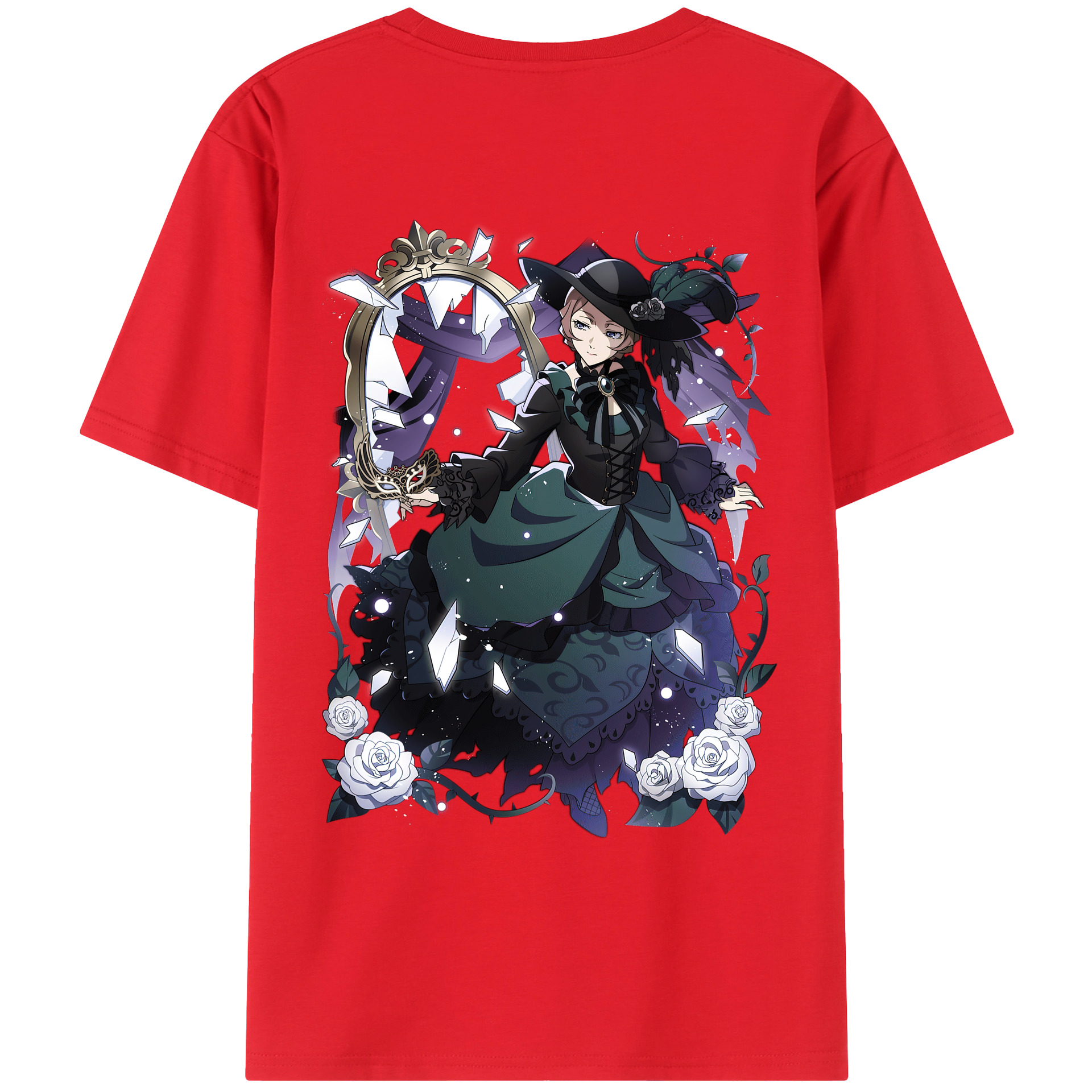 （画像用） 文豪ストレイドッグス Bungo Stray Dogs レディース半袖Tシャツ(バックプリント)