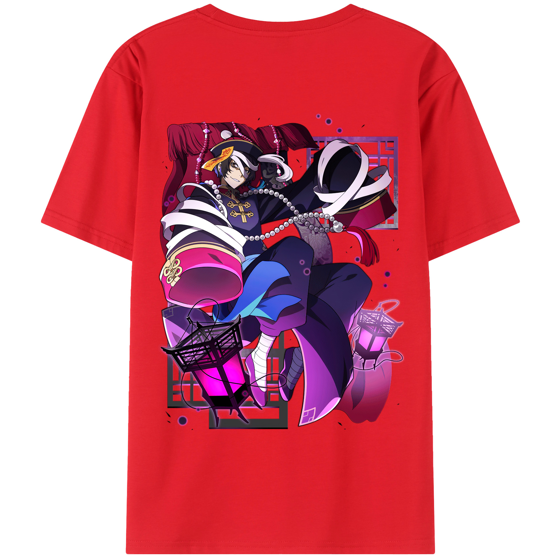 （画像用） 文豪ストレイドッグス Bungo Stray Dogs レディース半袖Tシャツ(バックプリント)