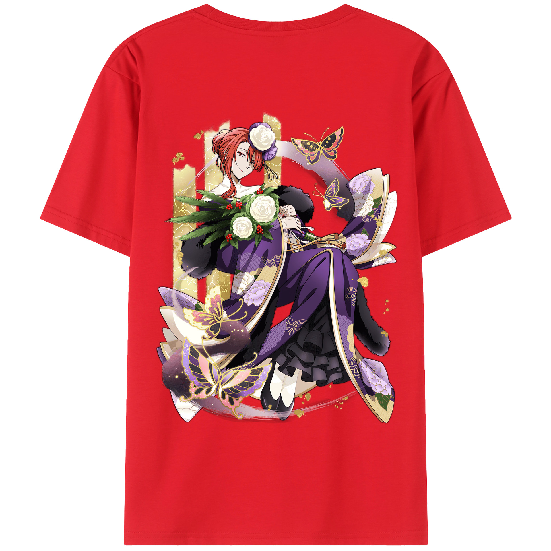 （画像用） 文豪ストレイドッグス Bungo Stray Dogs レディース半袖Tシャツ(バックプリント)