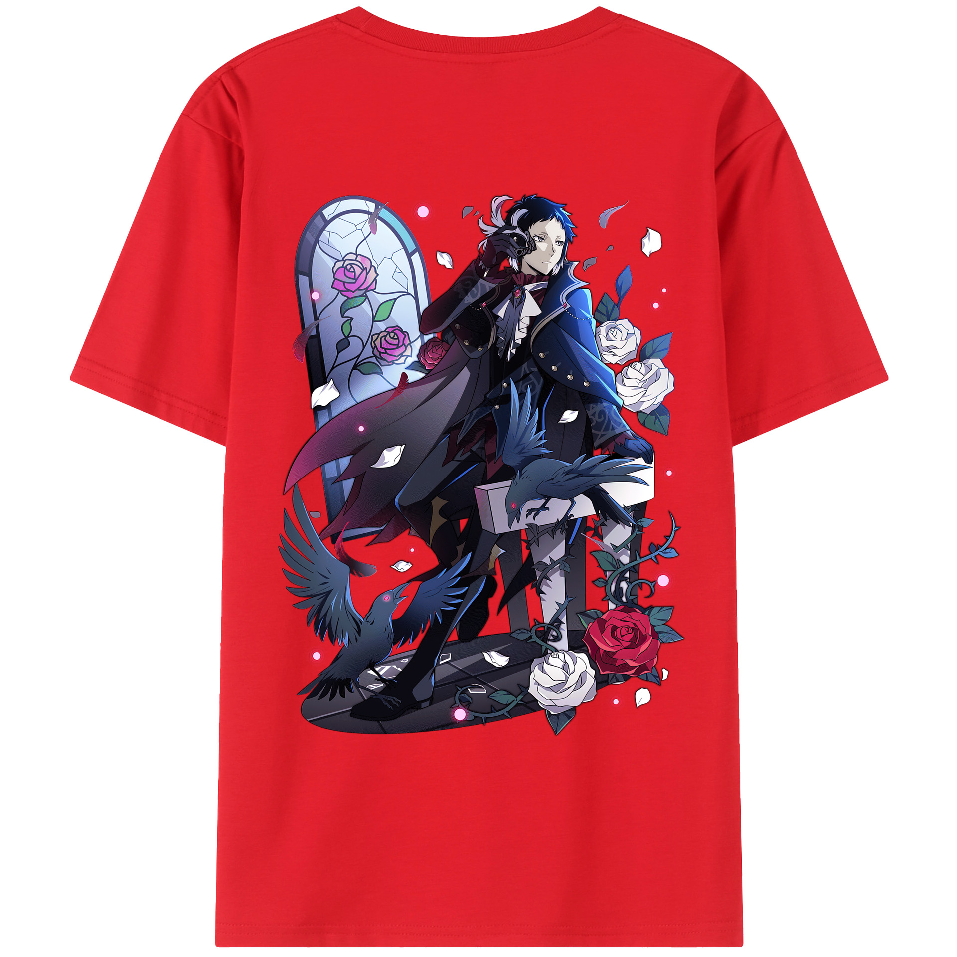 （画像用） 文豪ストレイドッグス Bungo Stray Dogs レディース半袖Tシャツ(バックプリント)