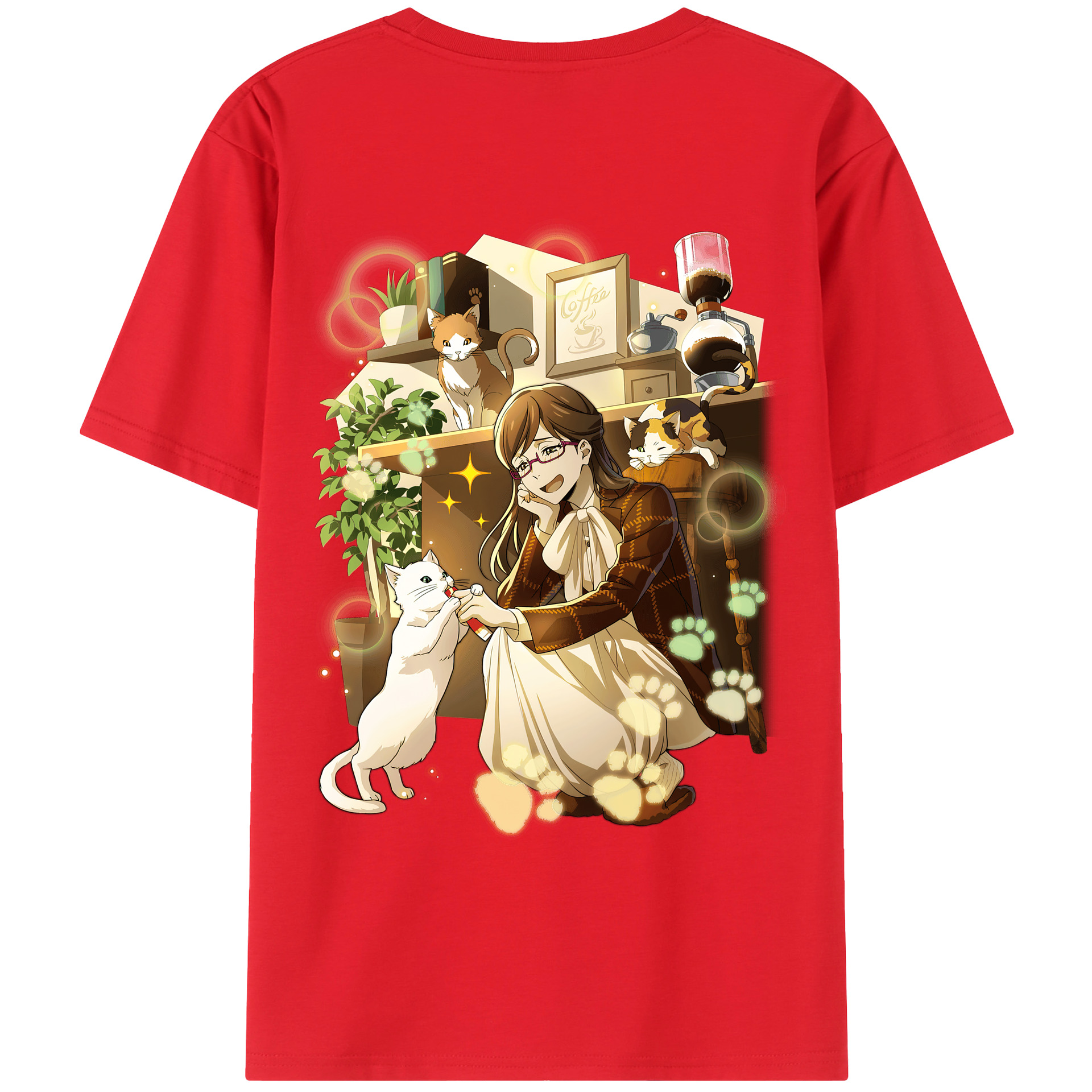 （画像用） 文豪ストレイドッグス Bungo Stray Dogs レディース半袖Tシャツ(バックプリント)