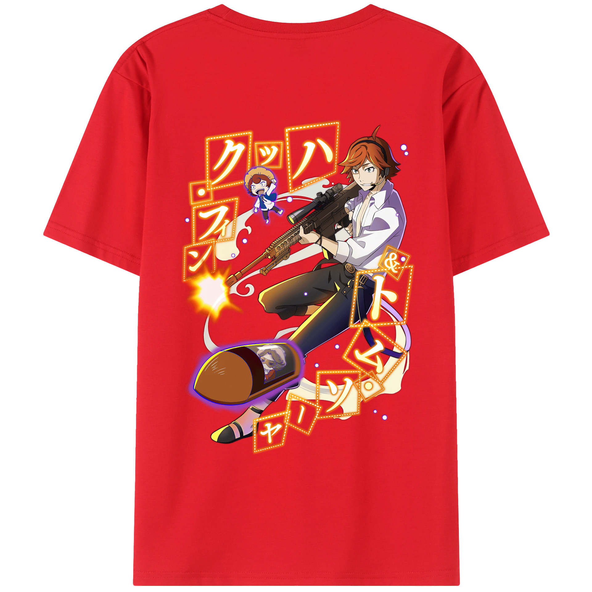 （画像用） 文豪ストレイドッグス Bungo Stray Dogs レディース半袖Tシャツ(バックプリント)
