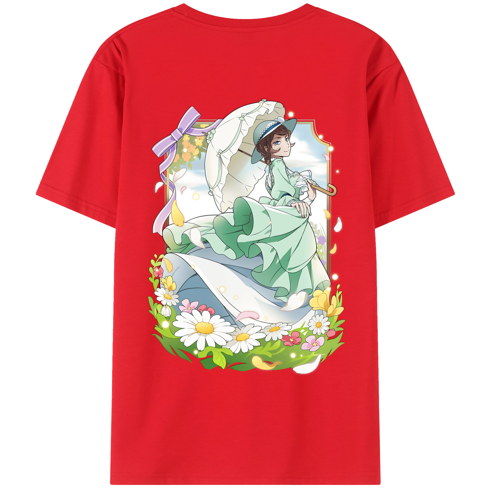 （画像用） 文豪ストレイドッグス Bungo Stray Dogs レディース半袖Tシャツ(バックプリント)