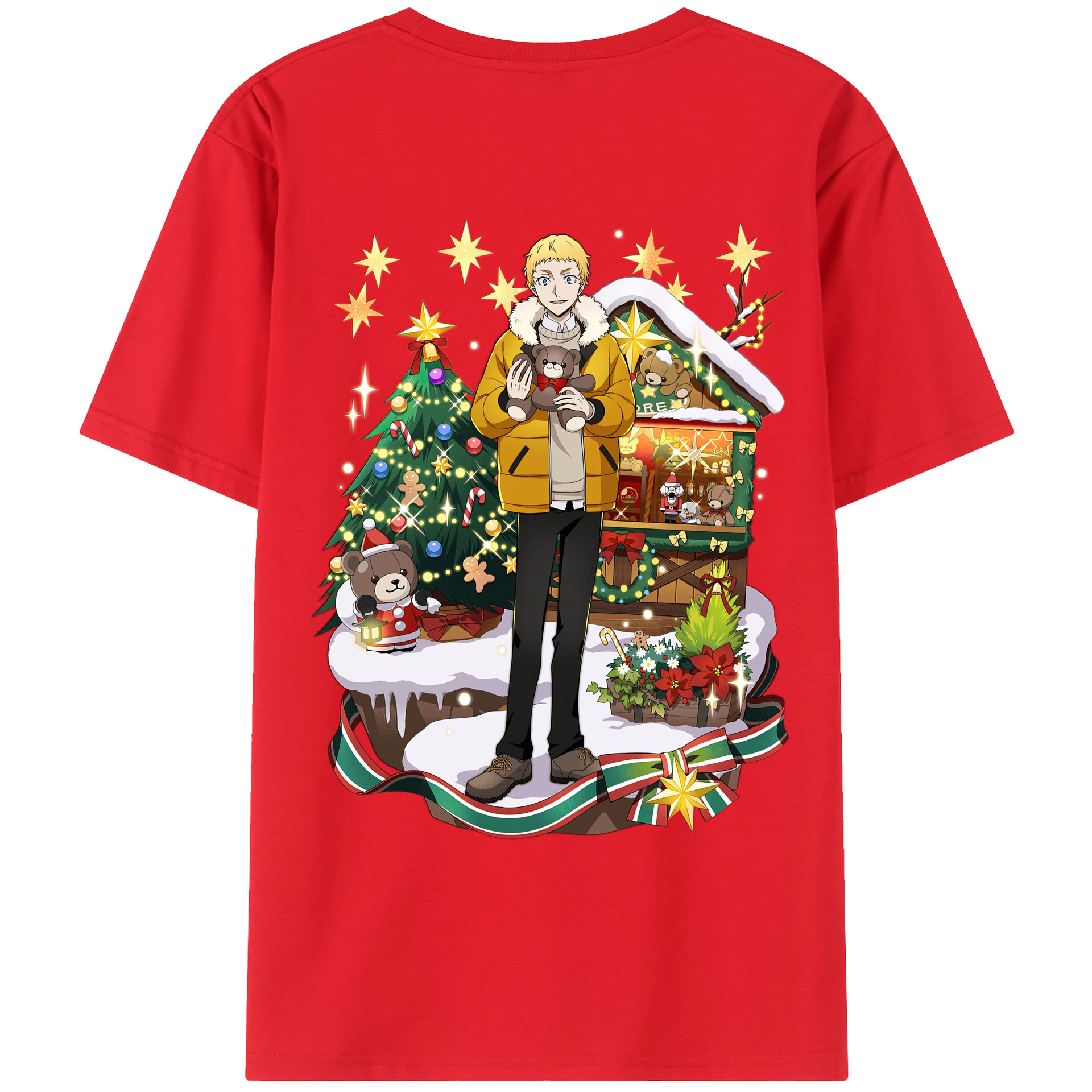（画像用） 文豪ストレイドッグス Bungo Stray Dogs レディース半袖Tシャツ(バックプリント)