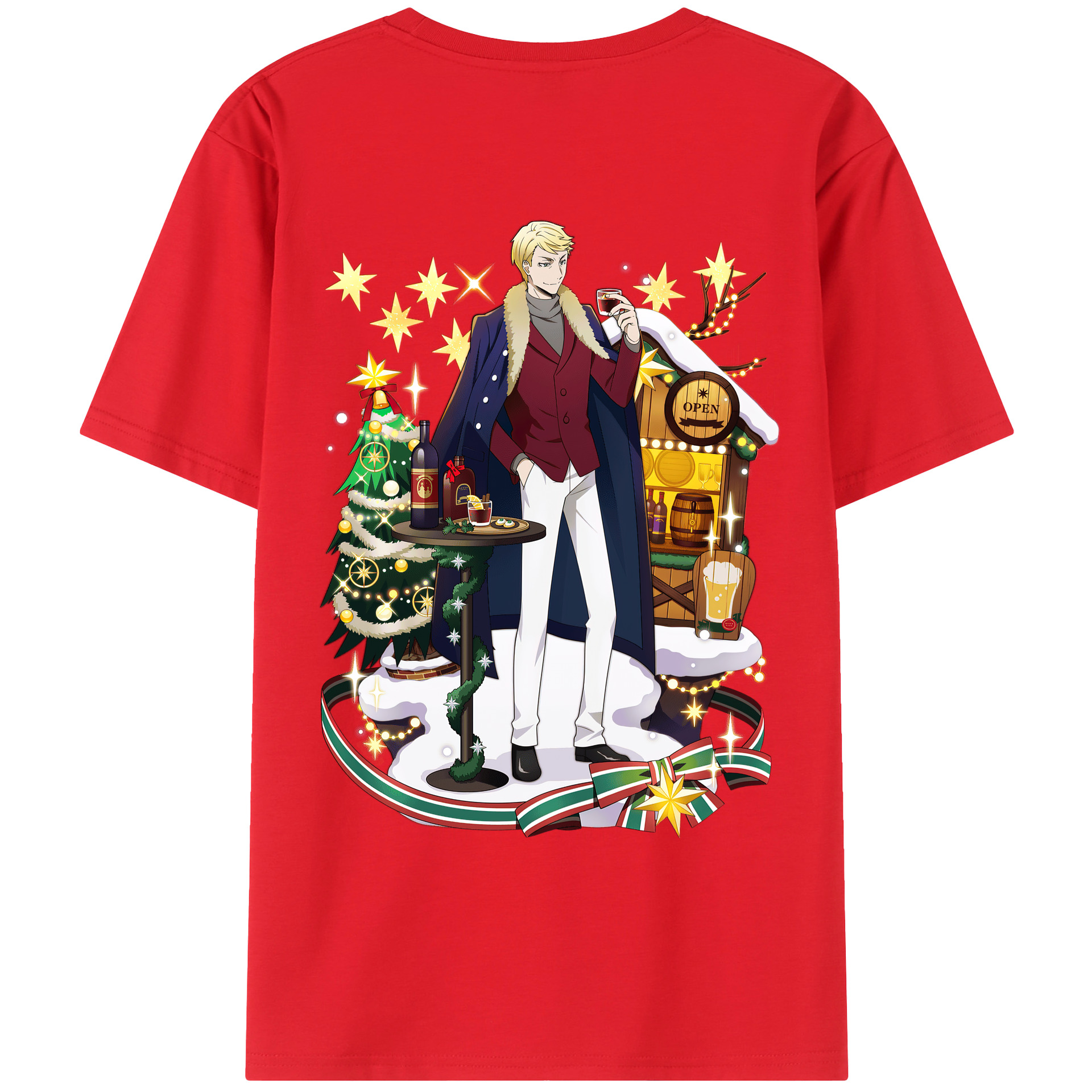 （画像用） 文豪ストレイドッグス Bungo Stray Dogs レディース半袖Tシャツ(バックプリント)