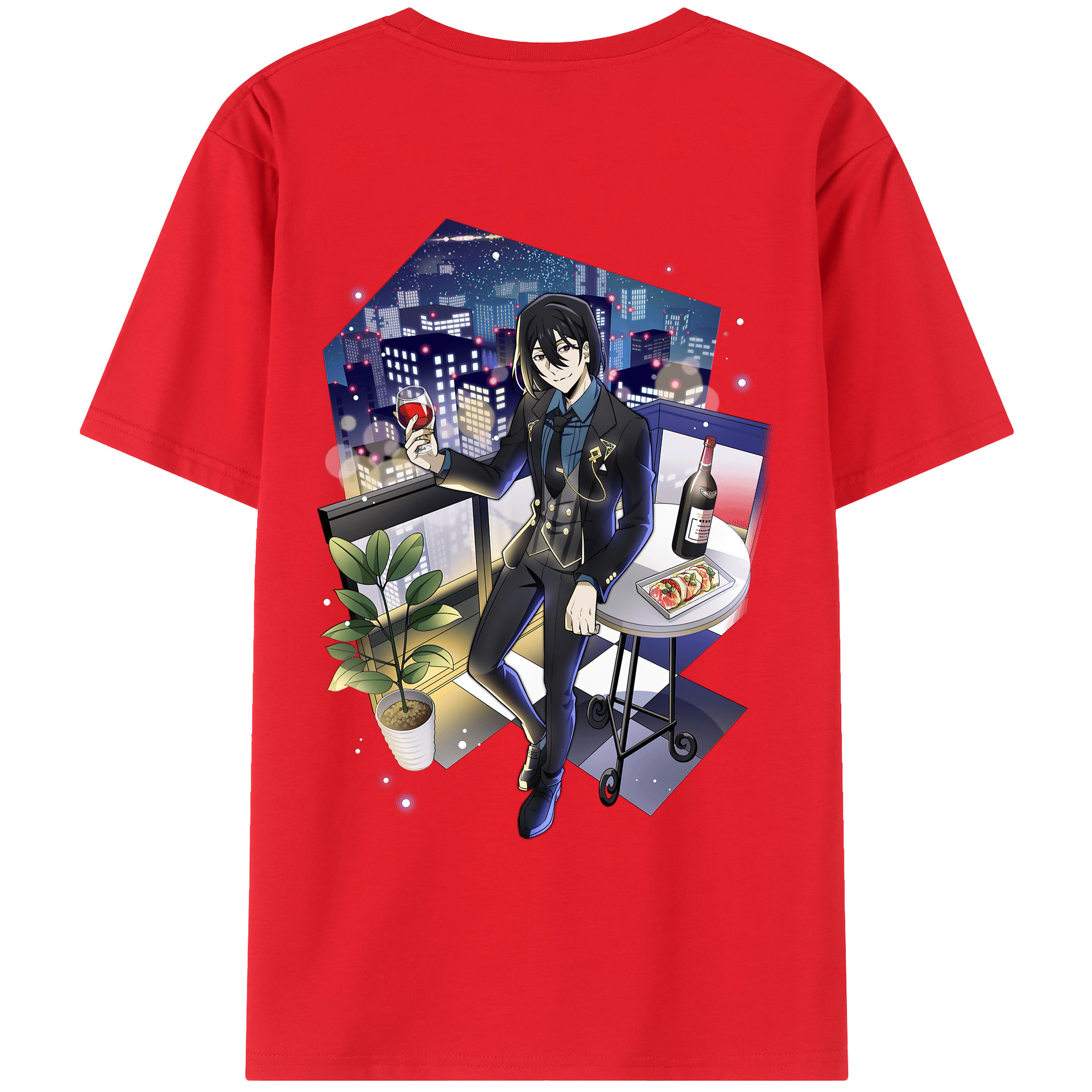 （画像用） 文豪ストレイドッグス Bungo Stray Dogs レディース半袖Tシャツ(バックプリント)