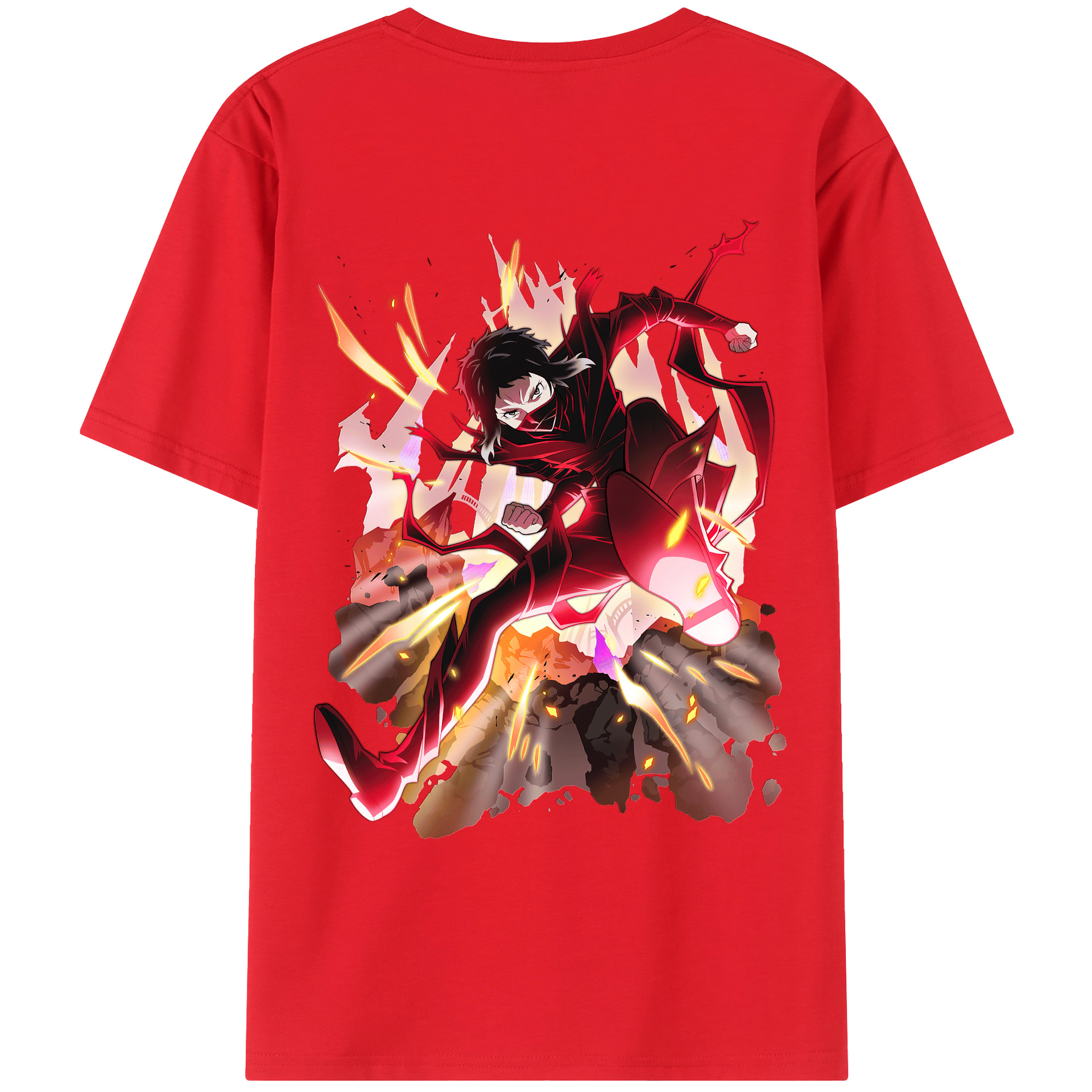 （画像用） 文豪ストレイドッグス Bungo Stray Dogs レディース半袖Tシャツ(バックプリント)