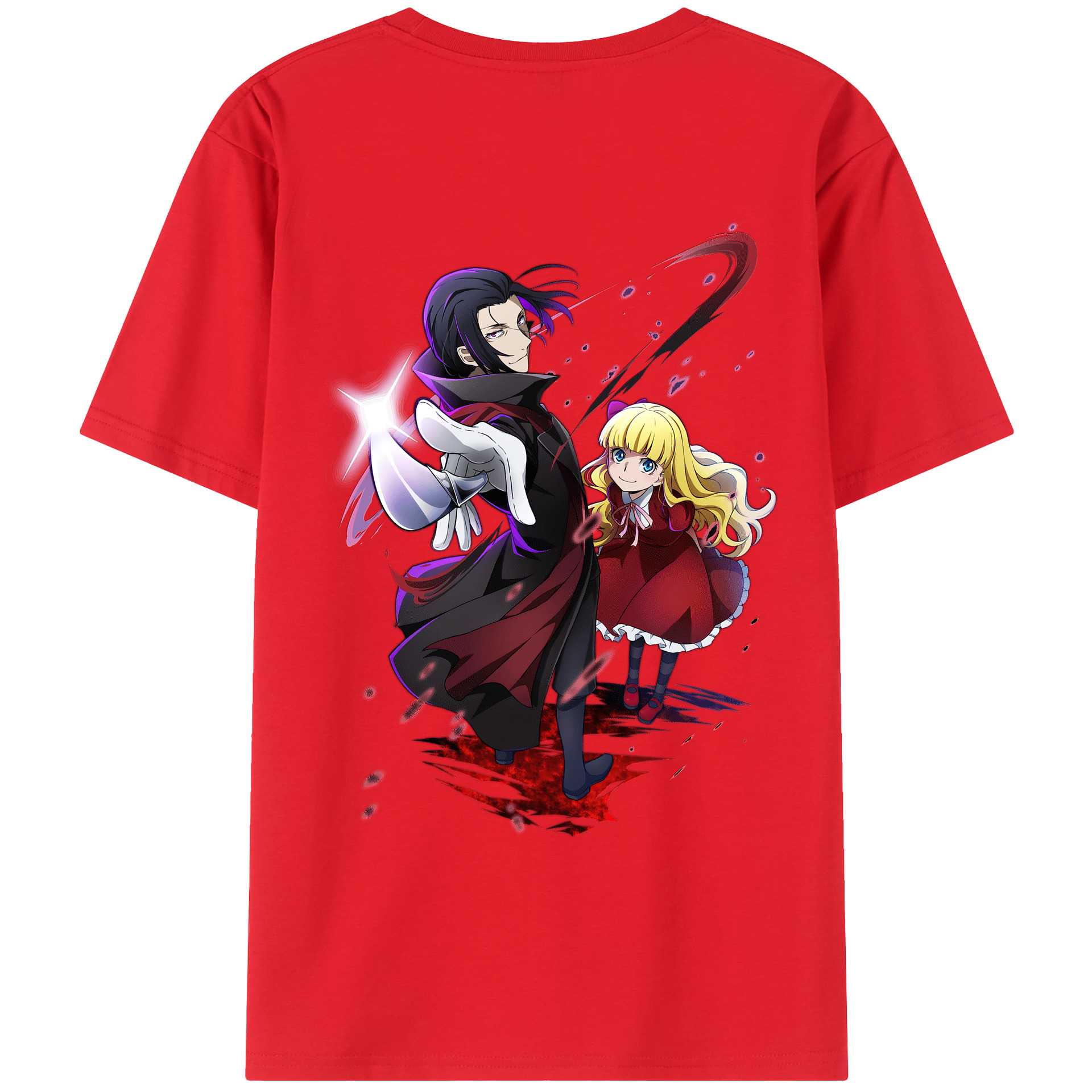 （画像用） 文豪ストレイドッグス Bungo Stray Dogs レディース半袖Tシャツ(バックプリント)