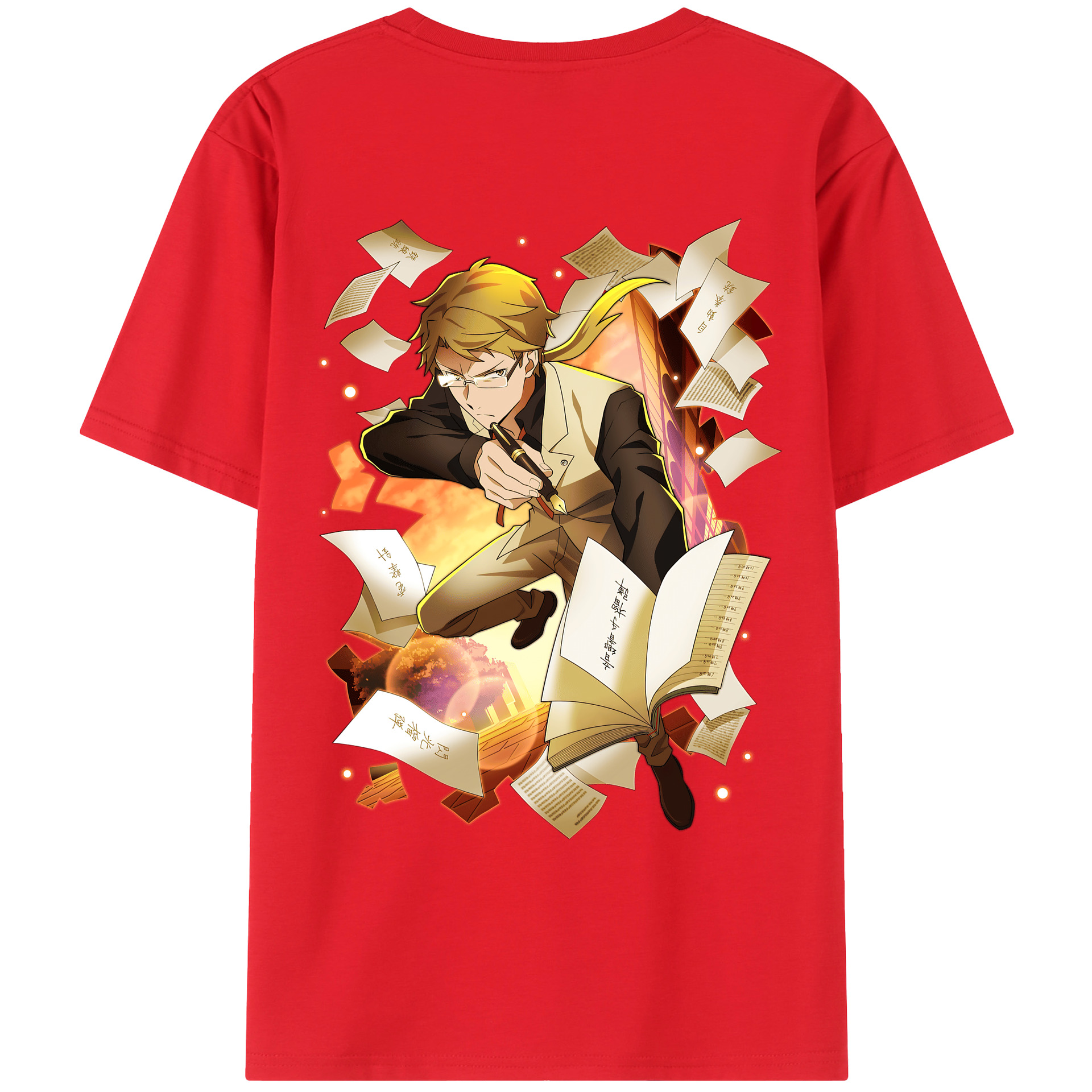 （画像用） 文豪ストレイドッグス Bungo Stray Dogs レディース半袖Tシャツ(バックプリント)