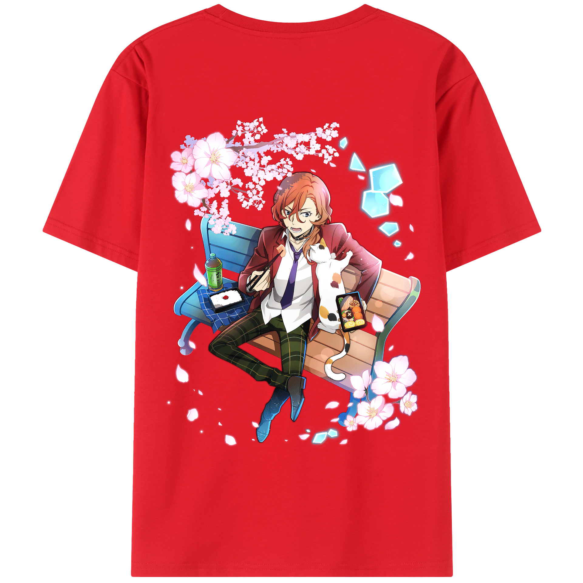 （画像用） 文豪ストレイドッグス Bungo Stray Dogs レディース半袖Tシャツ(バックプリント)