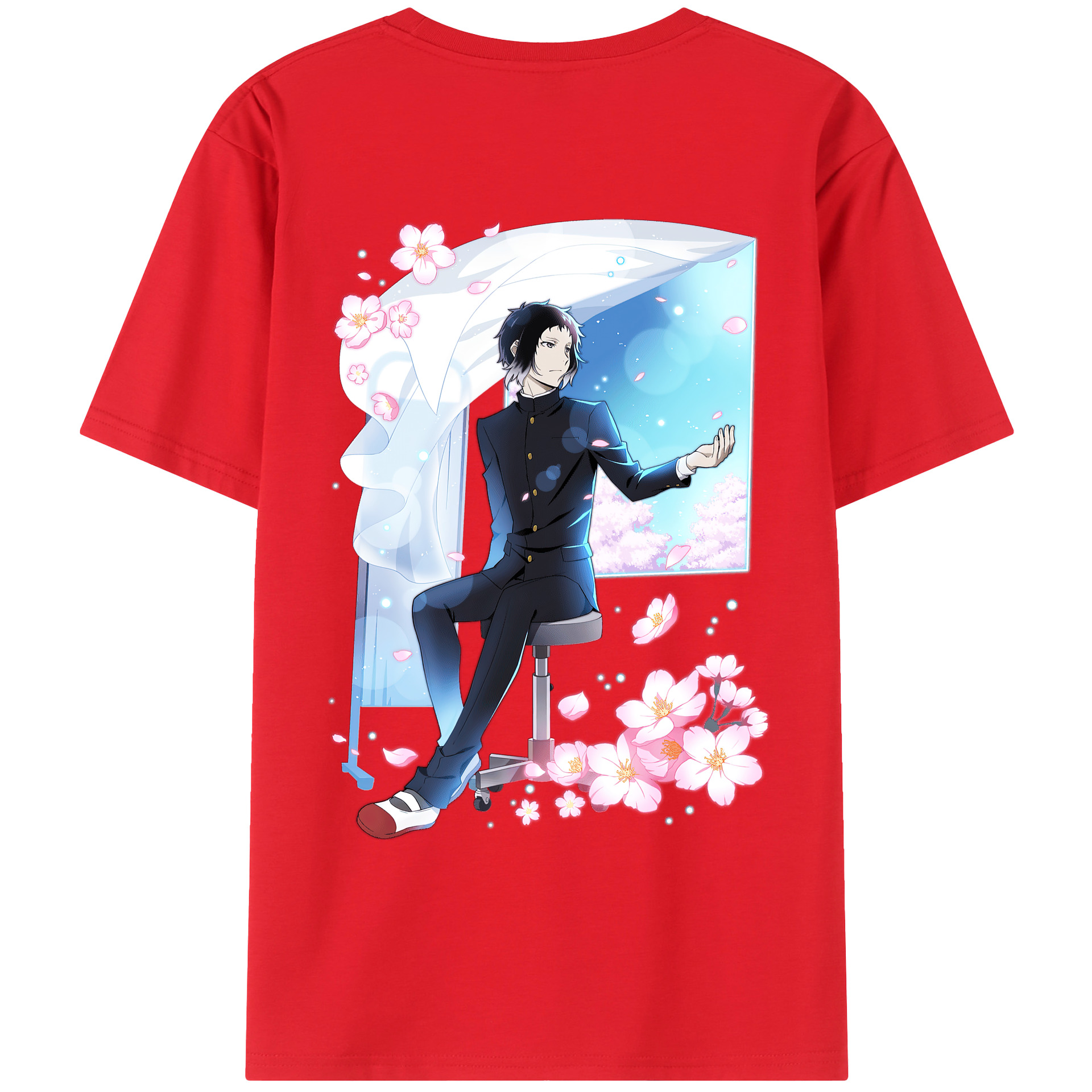 （画像用） 文豪ストレイドッグス Bungo Stray Dogs レディース半袖Tシャツ(バックプリント)