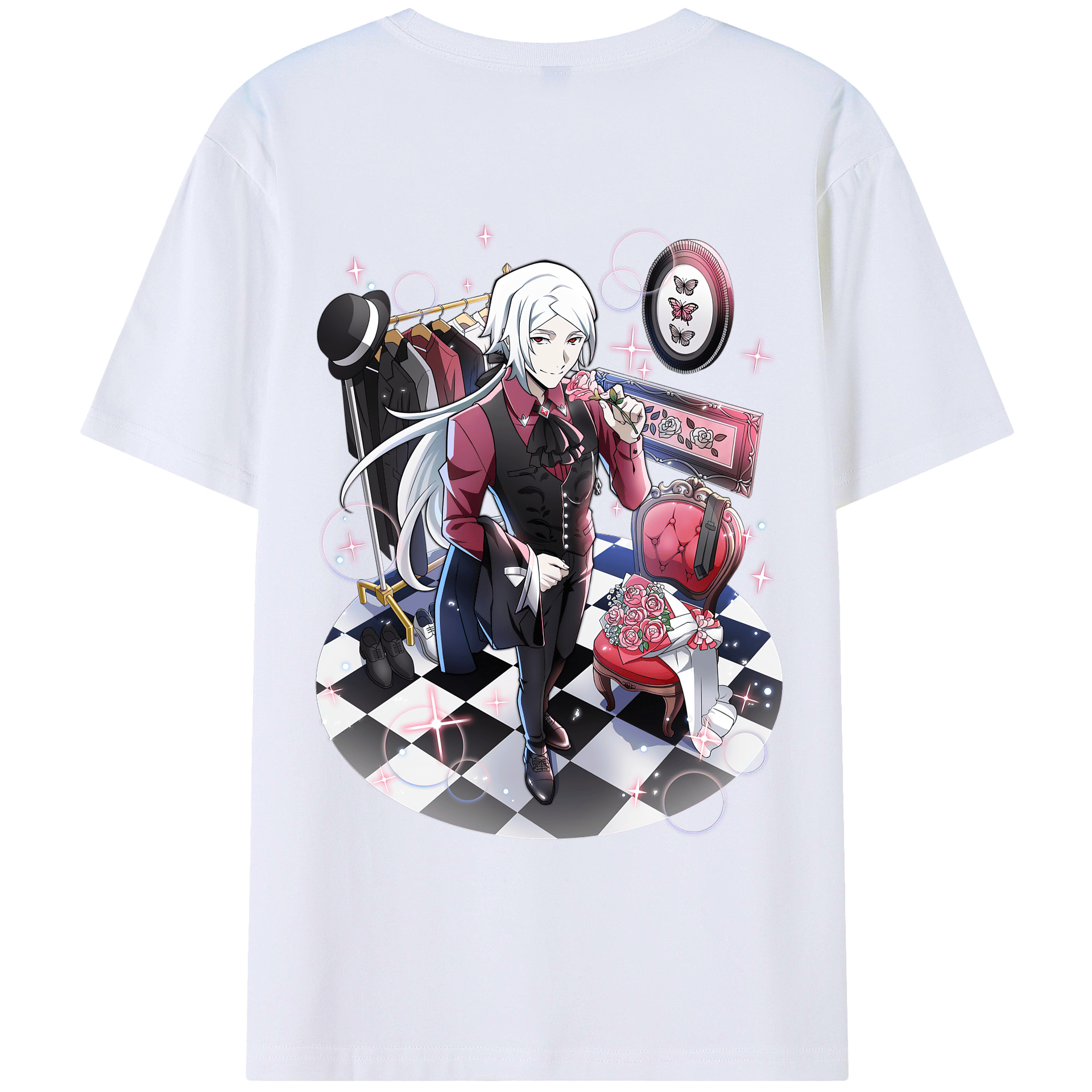 （画像用） 文豪ストレイドッグス Bungo Stray Dogs レディース半袖Tシャツ(バックプリント)