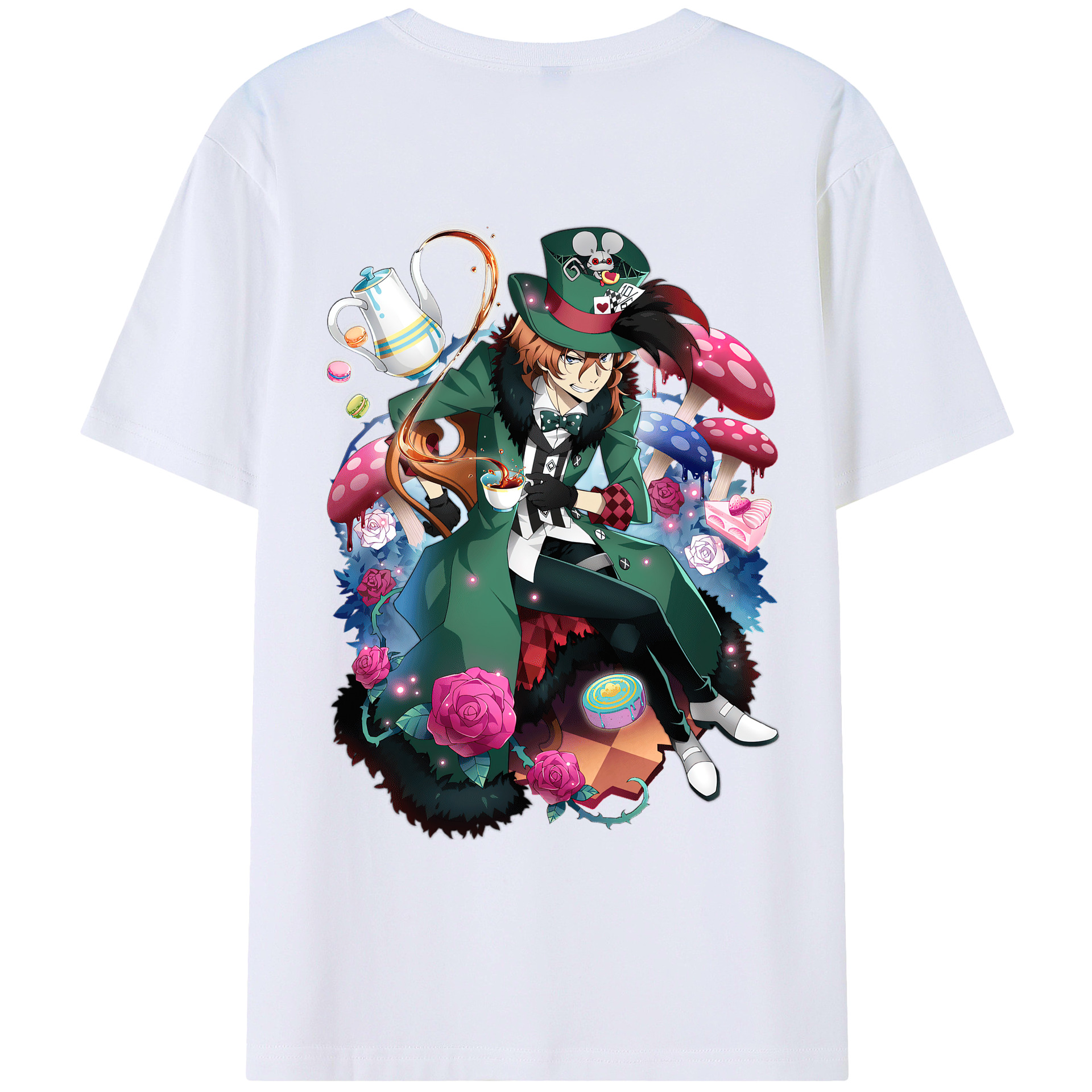 （画像用） 文豪ストレイドッグス Bungo Stray Dogs レディース半袖Tシャツ(バックプリント)