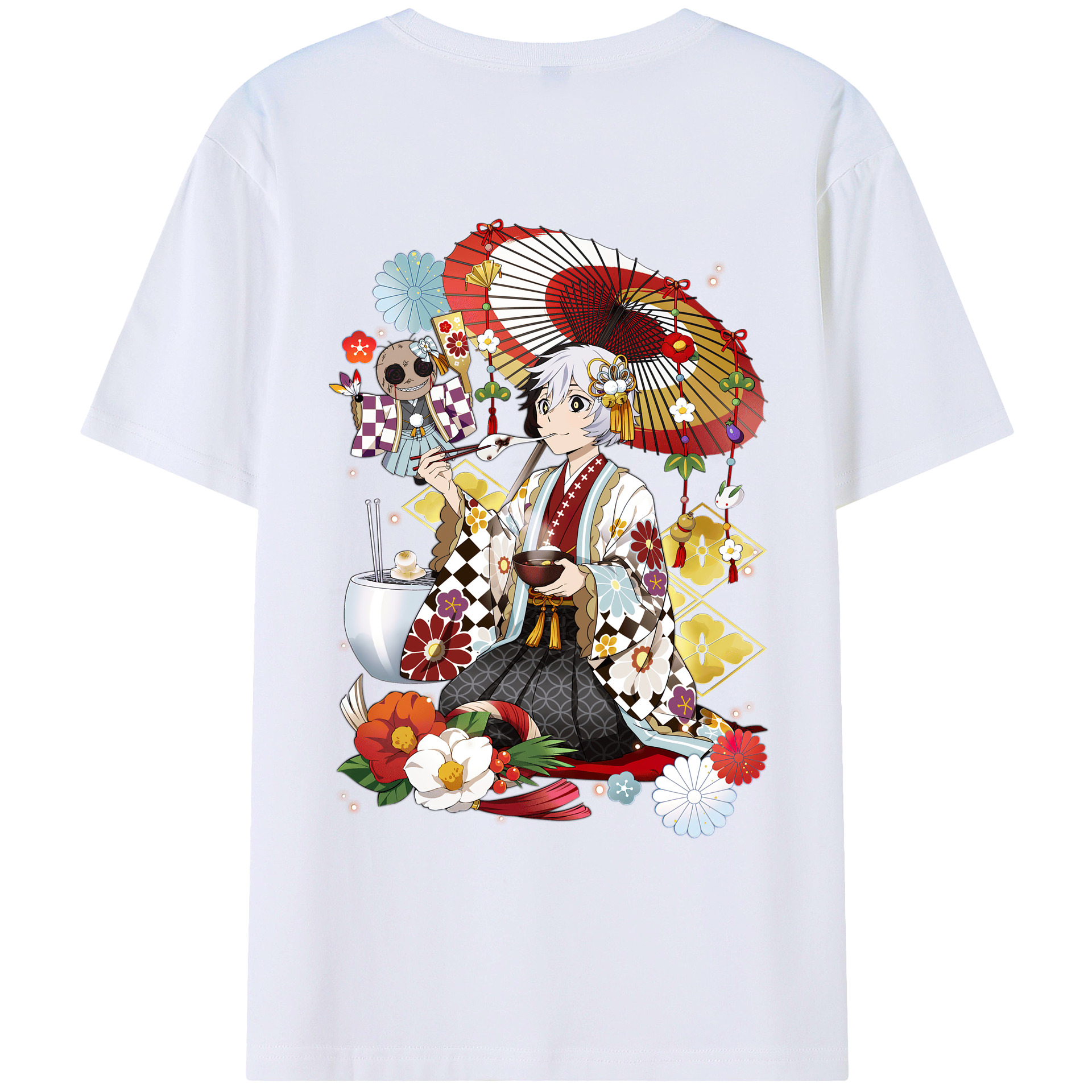 （画像用） 文豪ストレイドッグス Bungo Stray Dogs レディース半袖Tシャツ(バックプリント)