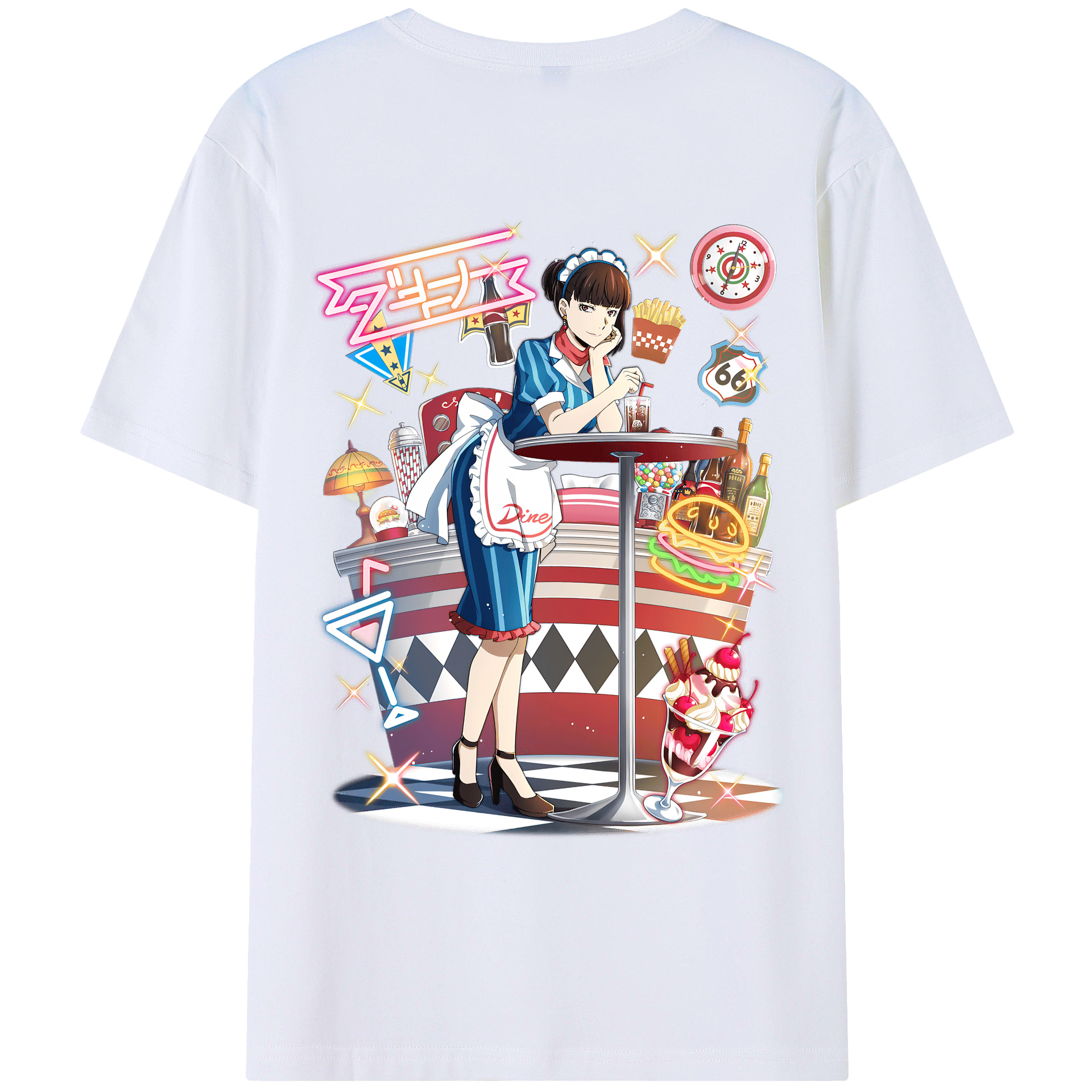 （画像用） 文豪ストレイドッグス Bungo Stray Dogs レディース半袖Tシャツ(バックプリント)
