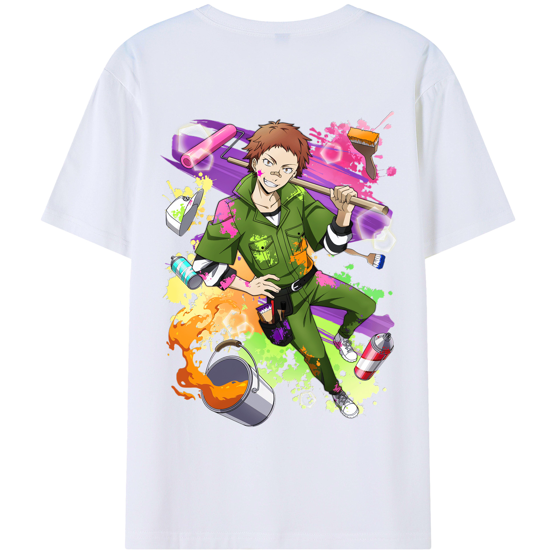 （画像用） 文豪ストレイドッグス Bungo Stray Dogs レディース半袖Tシャツ(バックプリント)