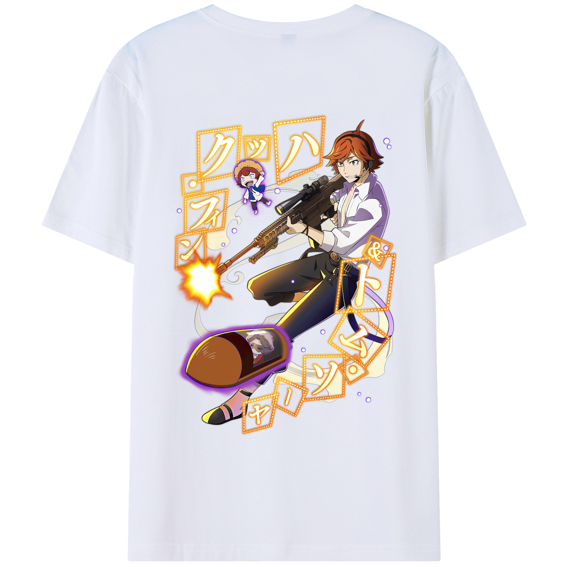 （画像用） 文豪ストレイドッグス Bungo Stray Dogs レディース半袖Tシャツ(バックプリント)