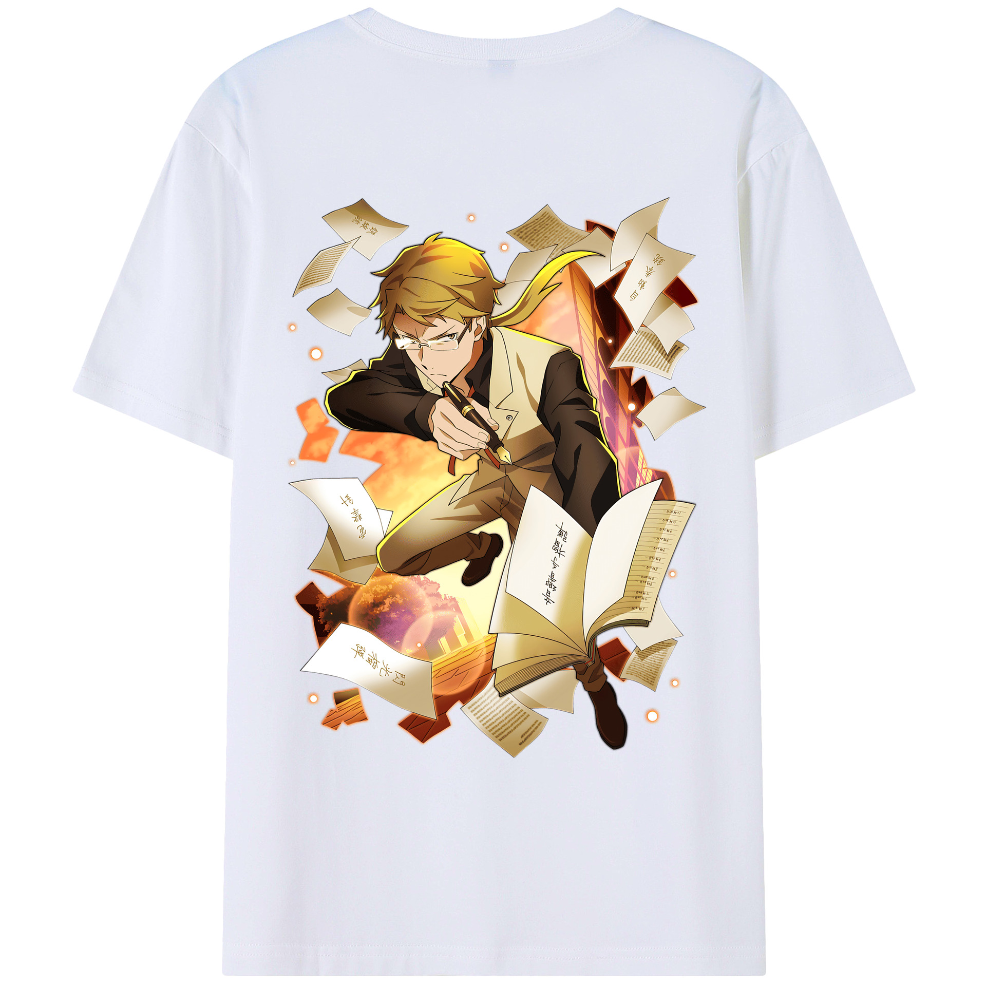 （画像用） 文豪ストレイドッグス Bungo Stray Dogs レディース半袖Tシャツ(バックプリント)