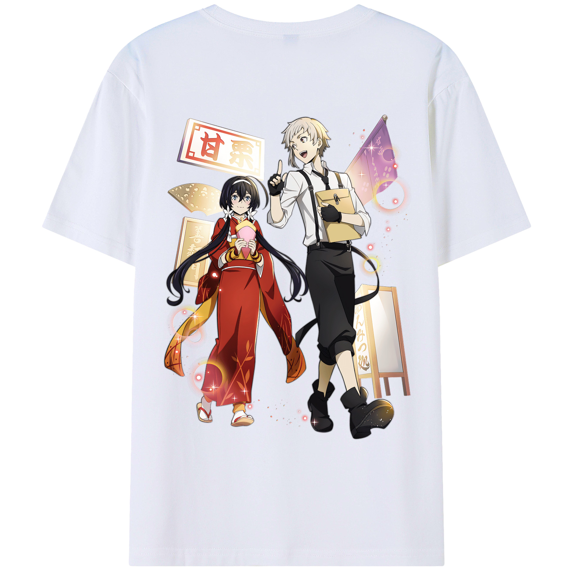 （画像用） 文豪ストレイドッグス Bungo Stray Dogs レディース半袖Tシャツ(バックプリント)
