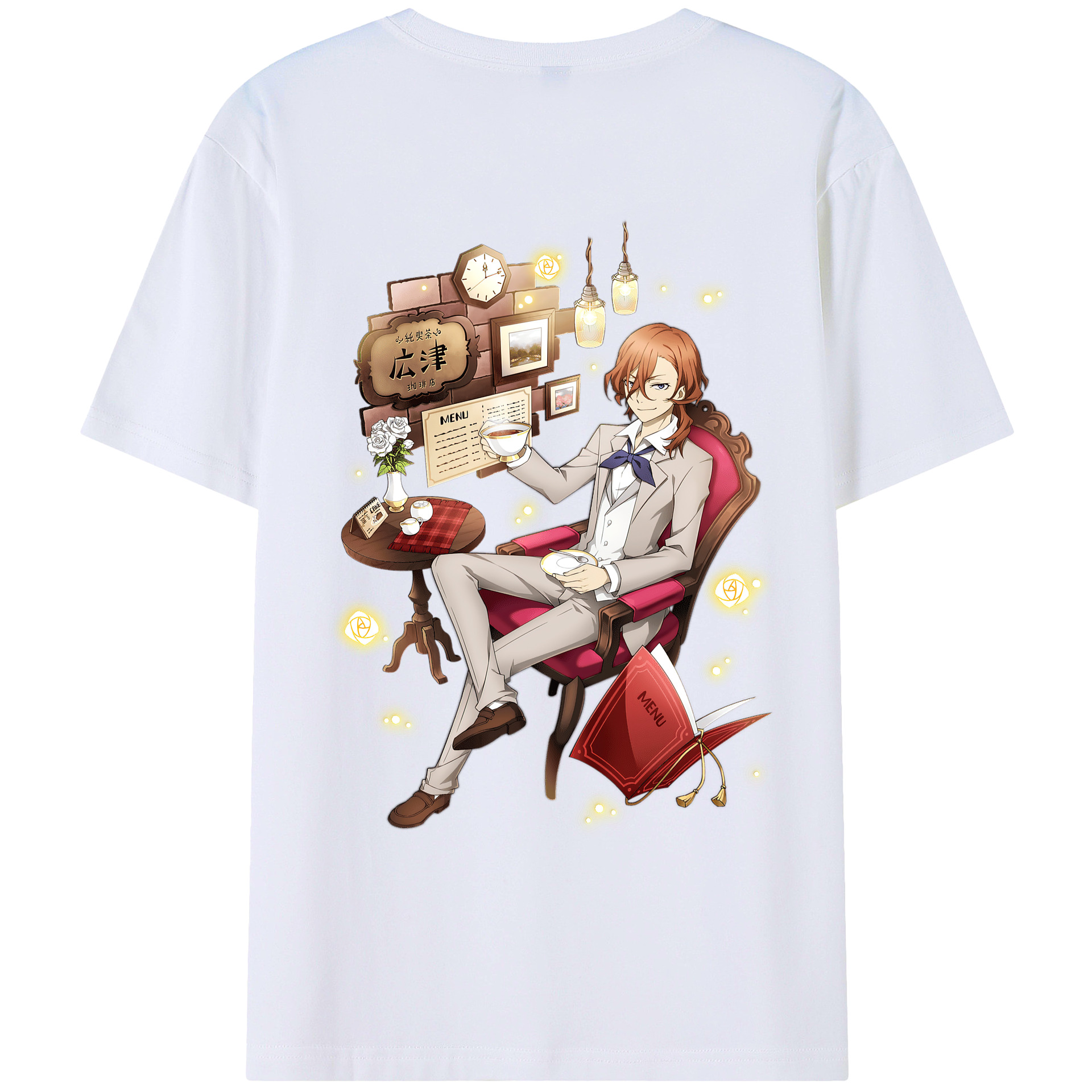 （画像用） 文豪ストレイドッグス Bungo Stray Dogs レディース半袖Tシャツ(バックプリント)