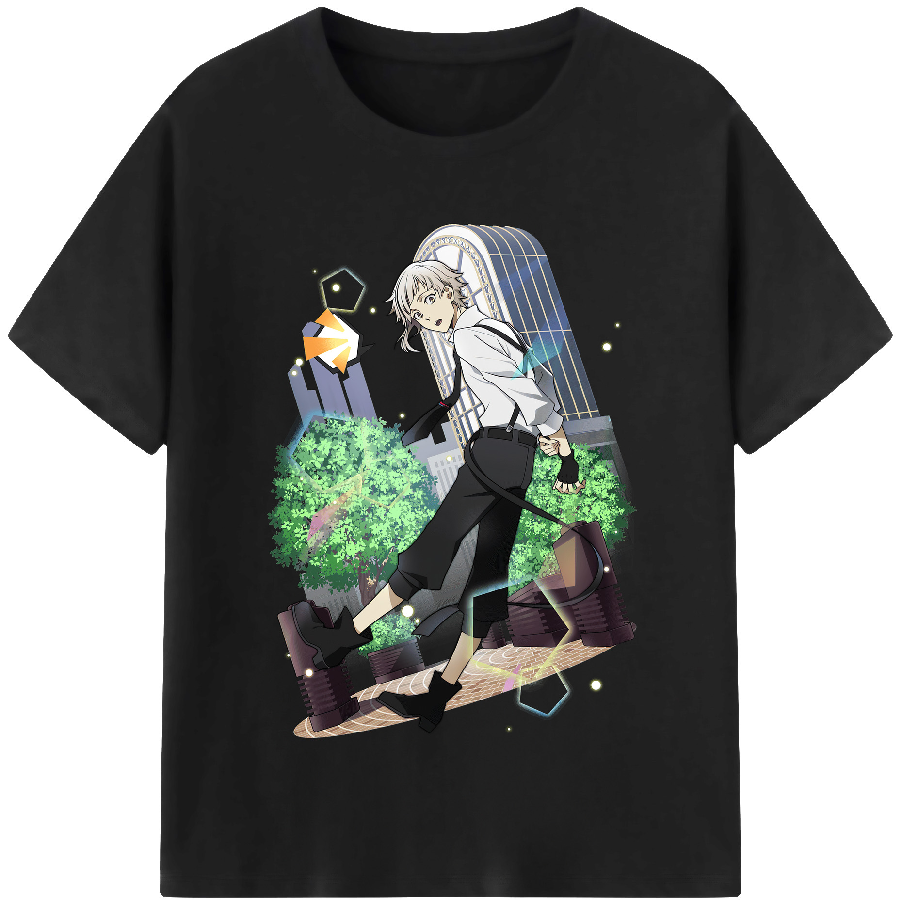 （画像用） 文豪ストレイドッグス Bungo Stray Dogs レディースカジュアルプリントTシャツ（綿100％）