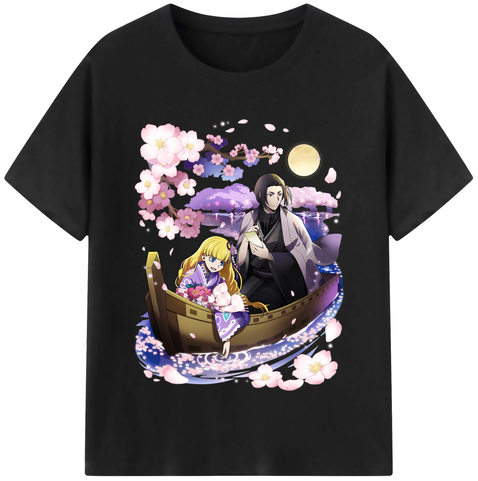 （画像用） 文豪ストレイドッグス Bungo Stray Dogs レディースカジュアルプリントTシャツ（綿100％）