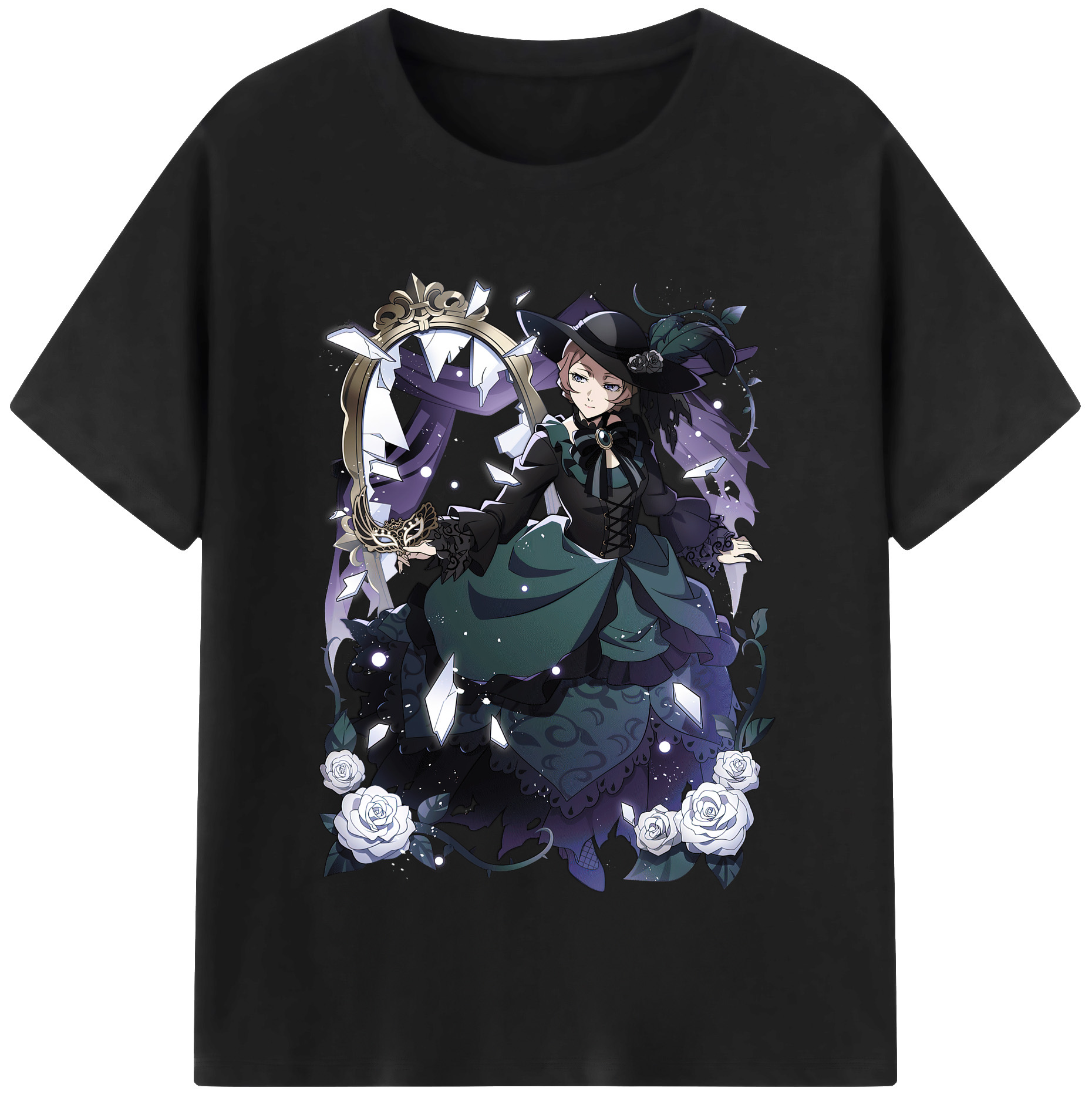 （画像用） 文豪ストレイドッグス Bungo Stray Dogs レディースカジュアルプリントTシャツ（綿100％）
