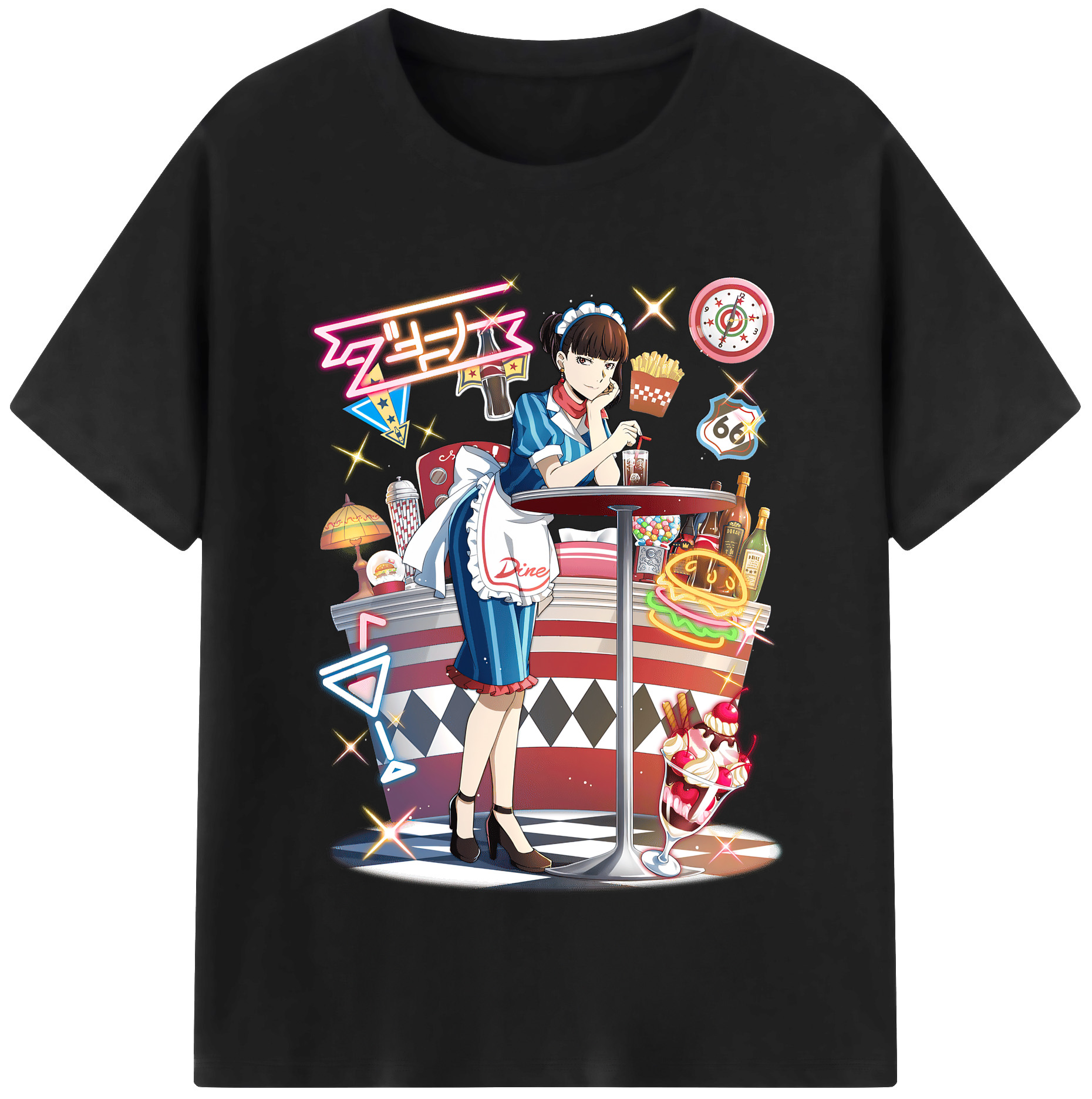 （画像用） 文豪ストレイドッグス Bungo Stray Dogs レディースカジュアルプリントTシャツ（綿100％）